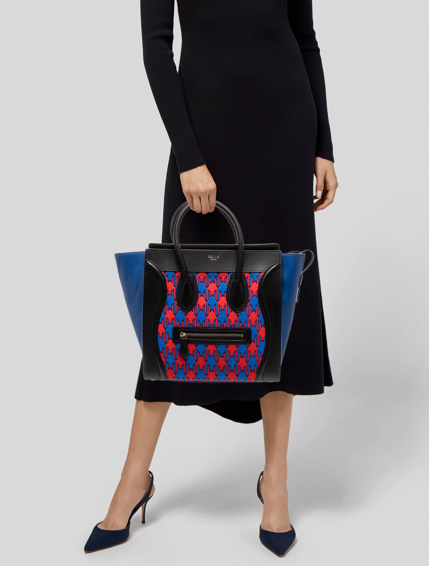 Celine Leather Luggage Mini