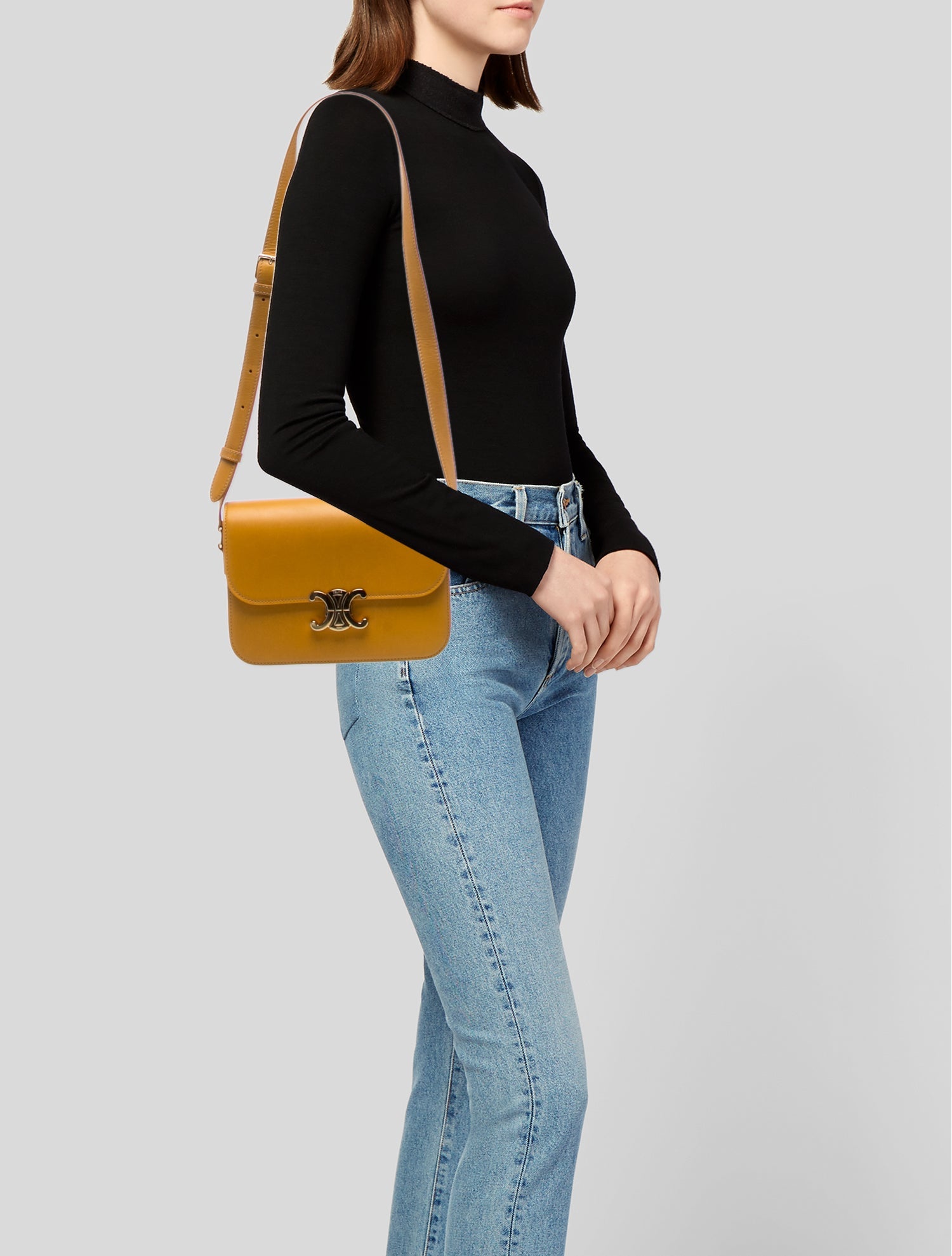 Celine Leather Triomphe Medium