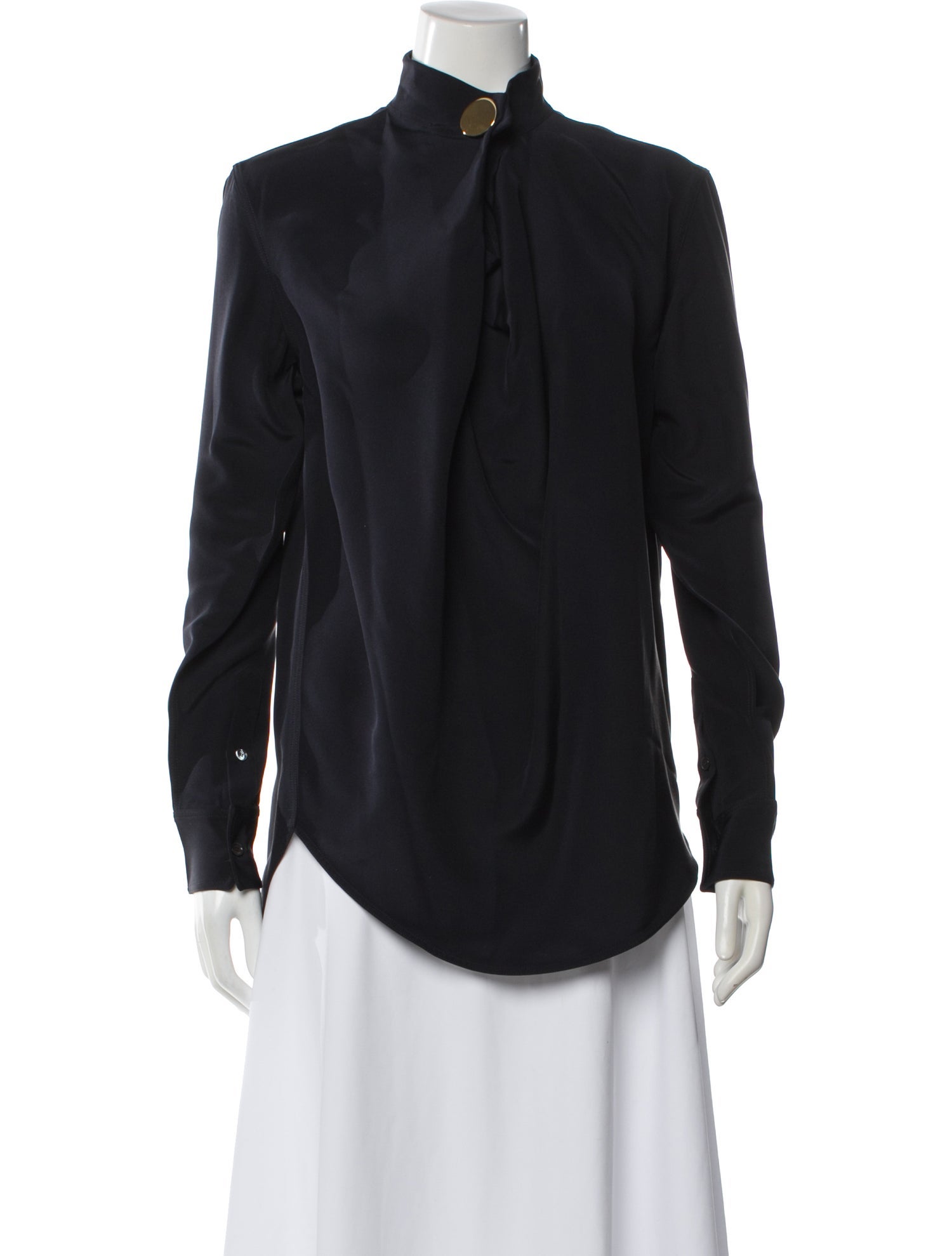 Celine Silk Long Sleeve Blouse