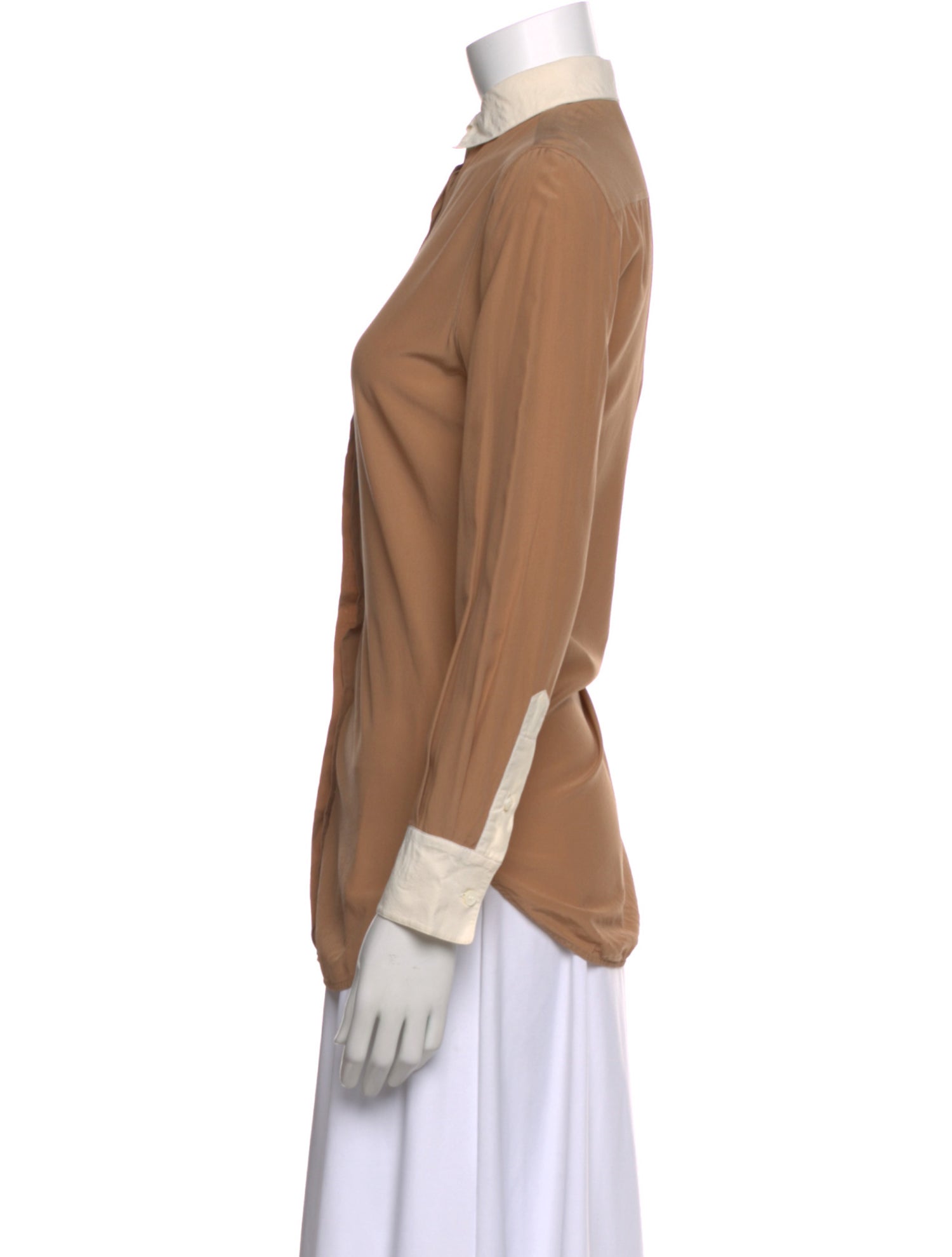 Celine Silk Long Sleeve Blouse