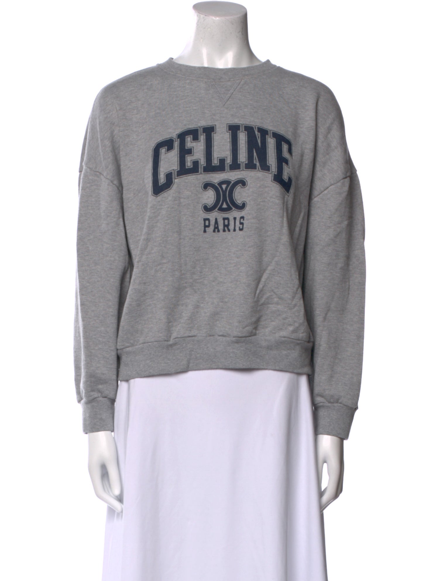 Celine Graphic Print Crew Neck Sweatshirt