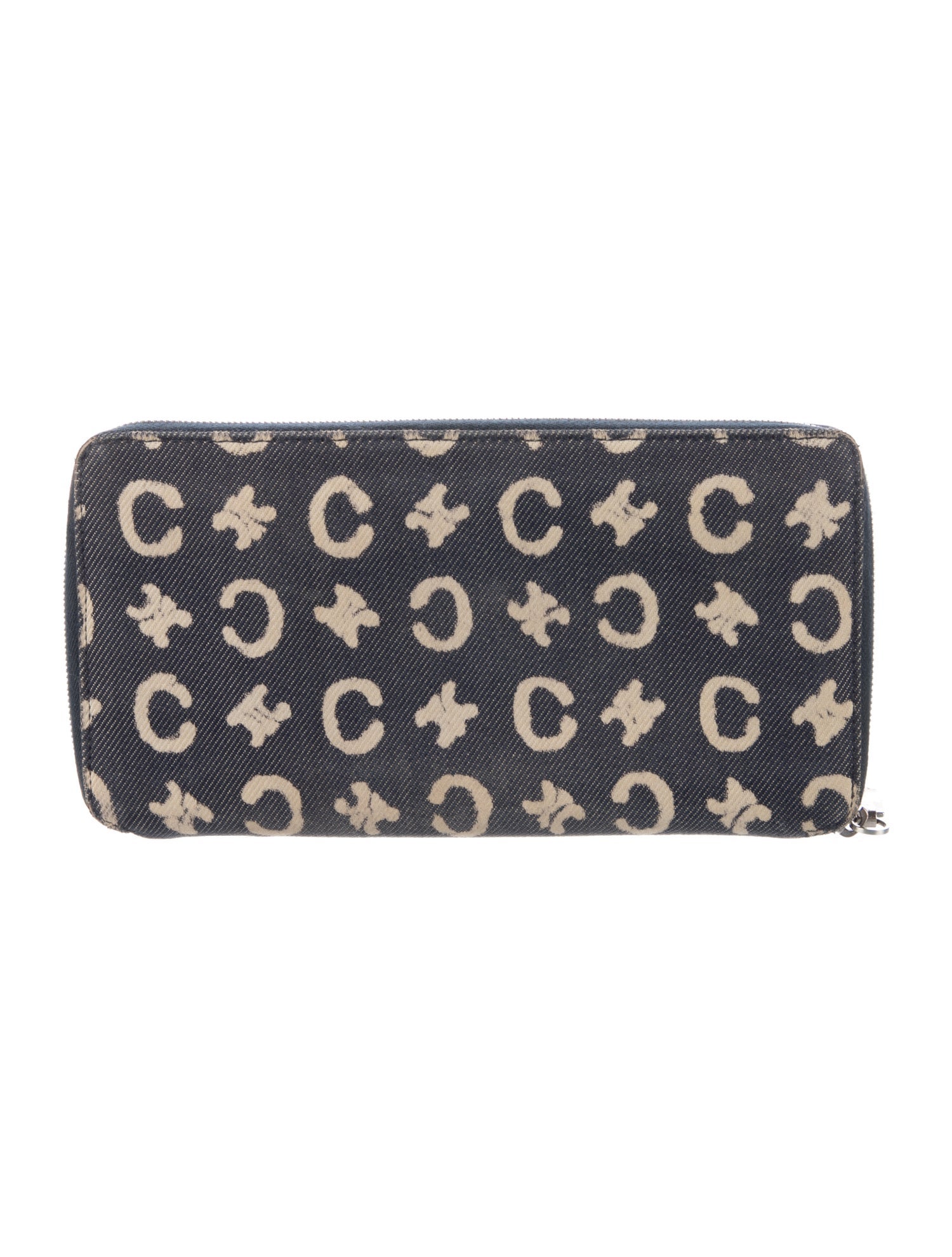 Celine Vintage Monogram Pattern Continental Wallet