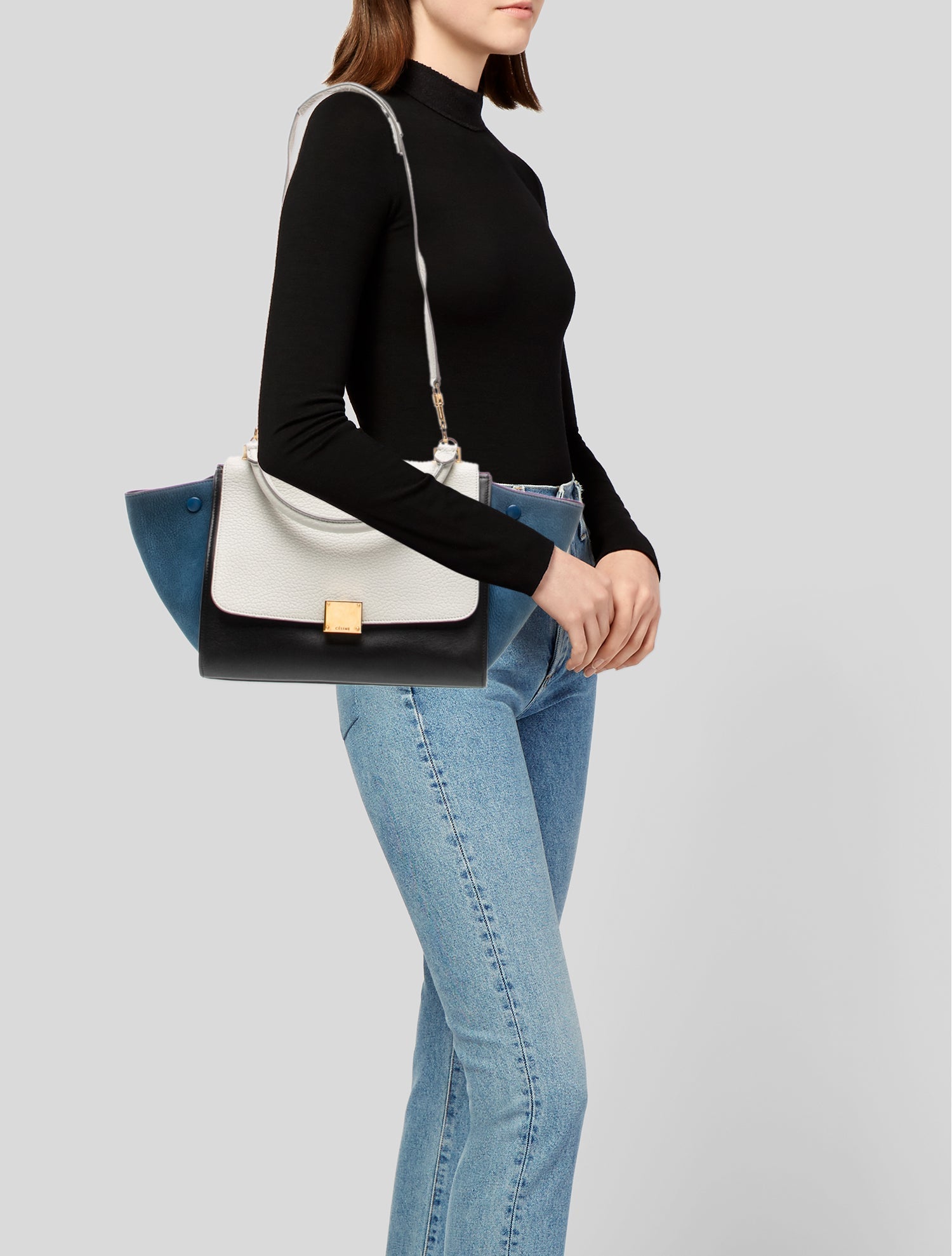 Celine Leather Trapeze Small