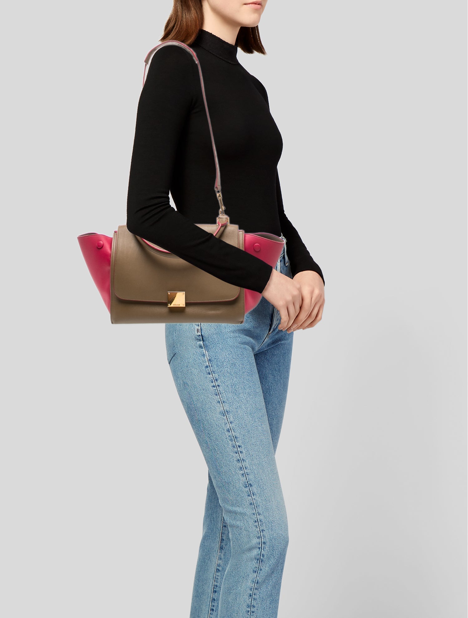 Celine Leather Trapeze Mini