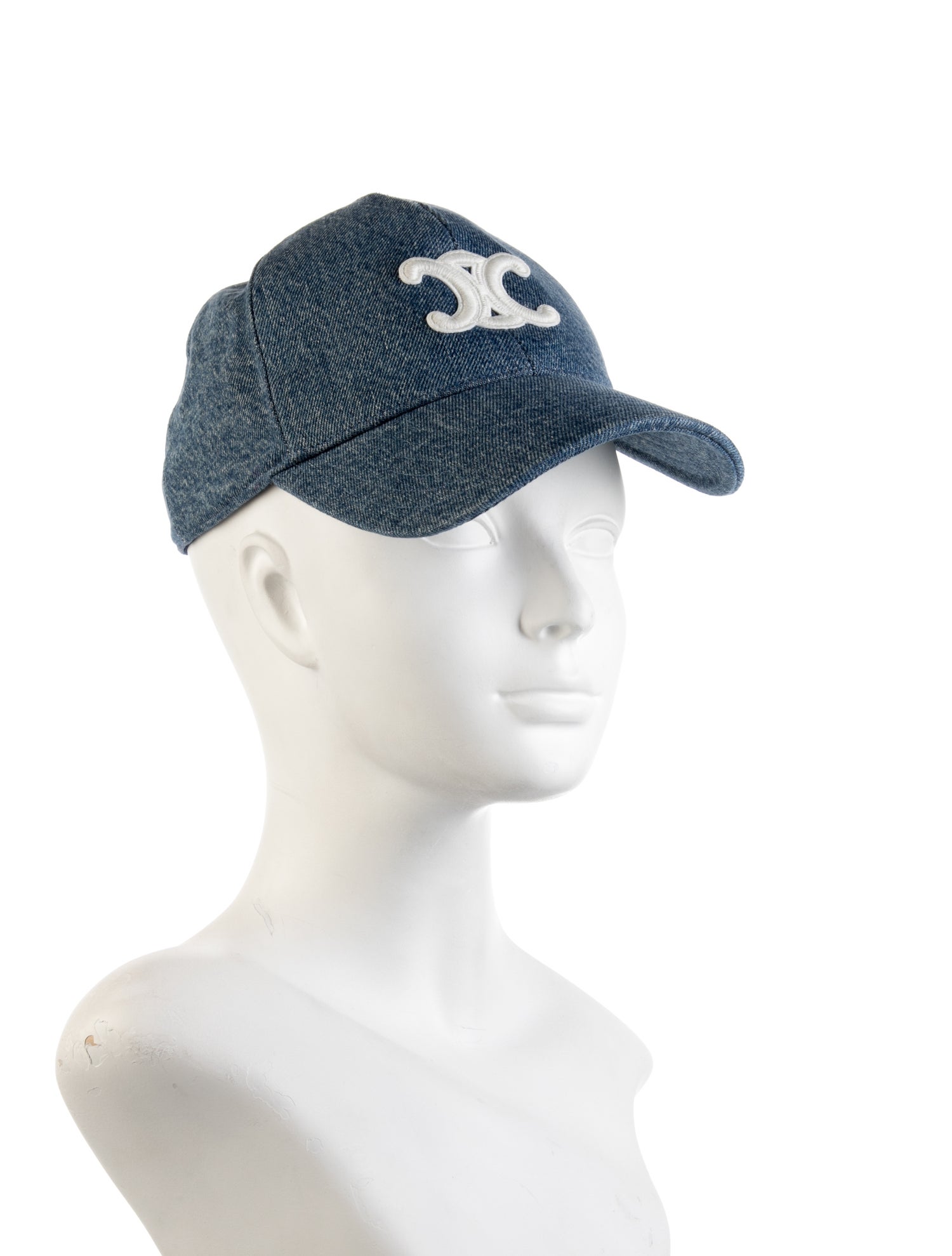 Celine Denim Triomphe Baseball Cap