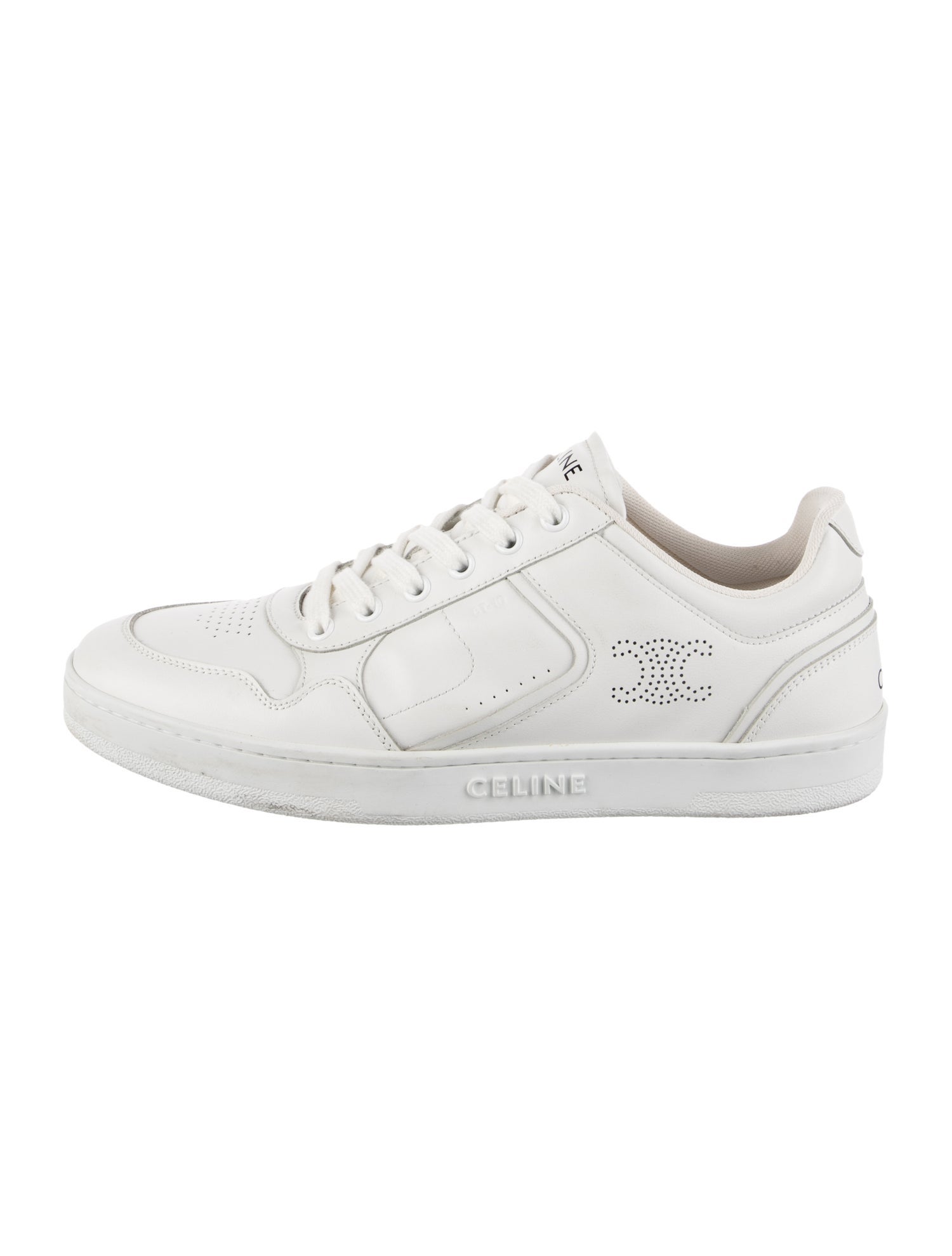 Celine Triomphe Leather Sneakers