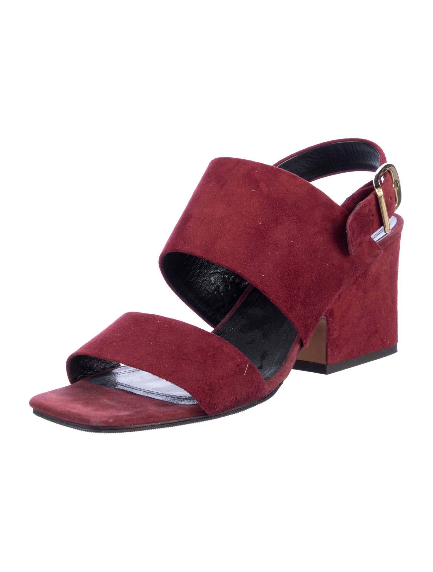 Celine Suede Slingback Sandals