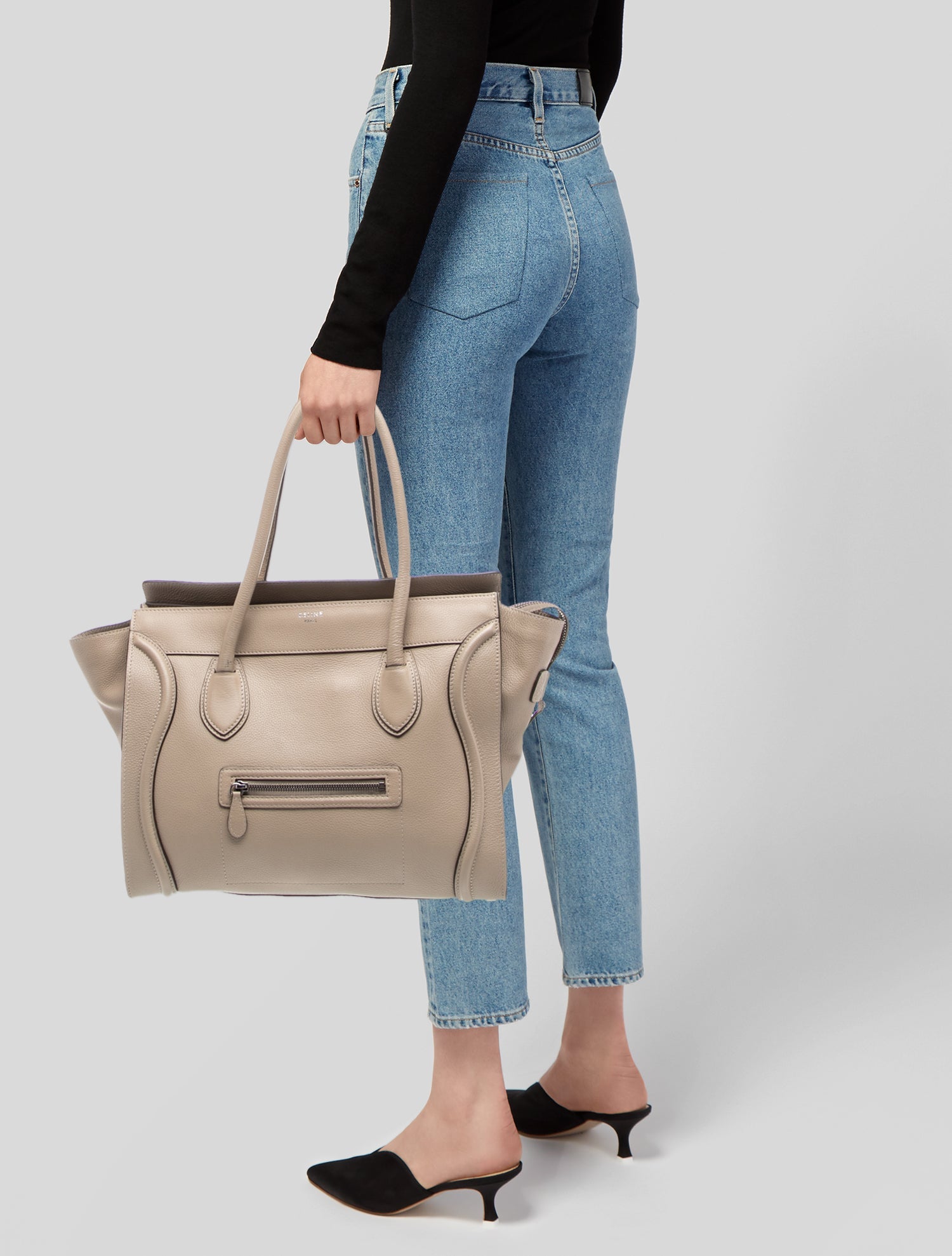 Celine Leather Shoulder Luggage