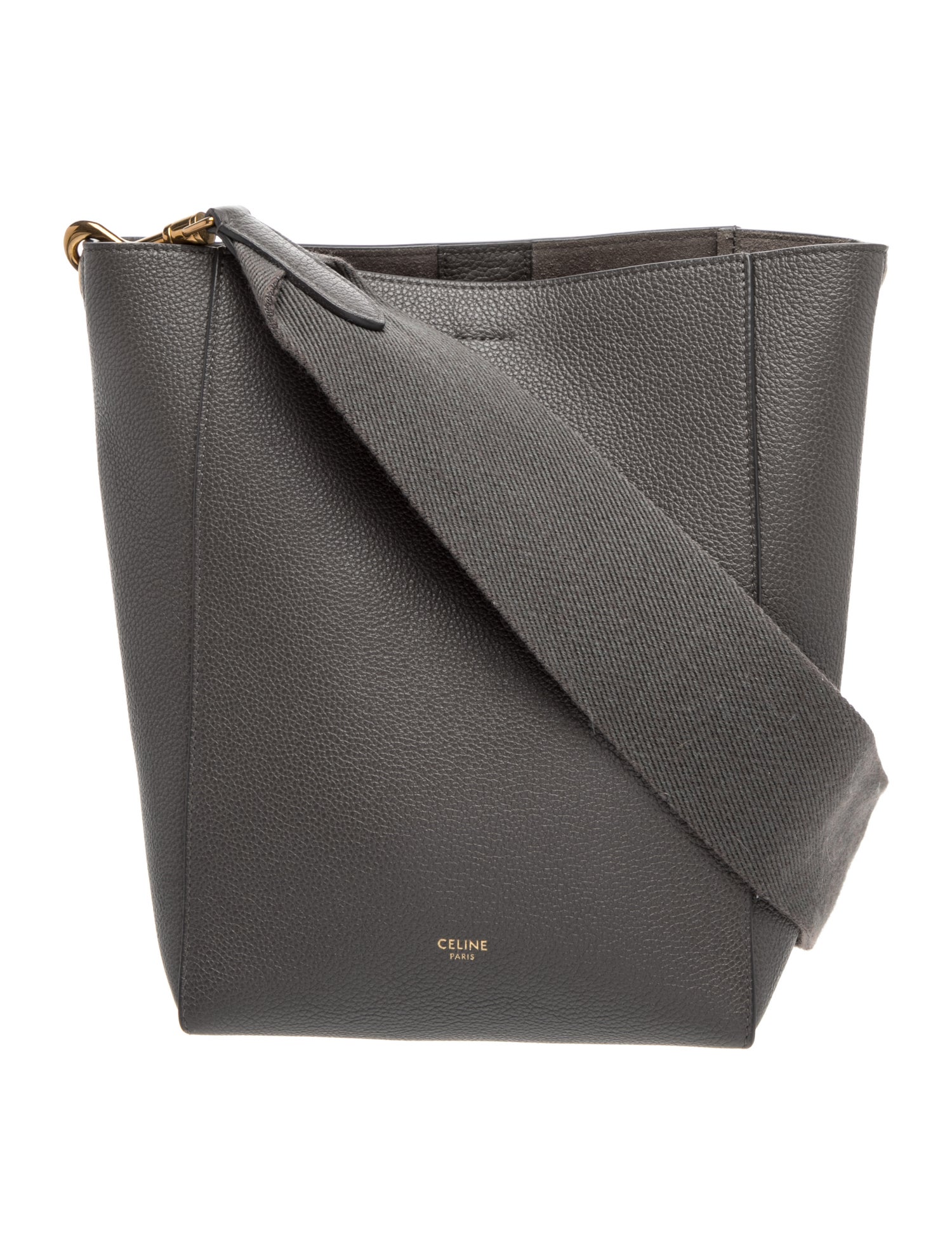 Celine Leather Seau Sangle Small