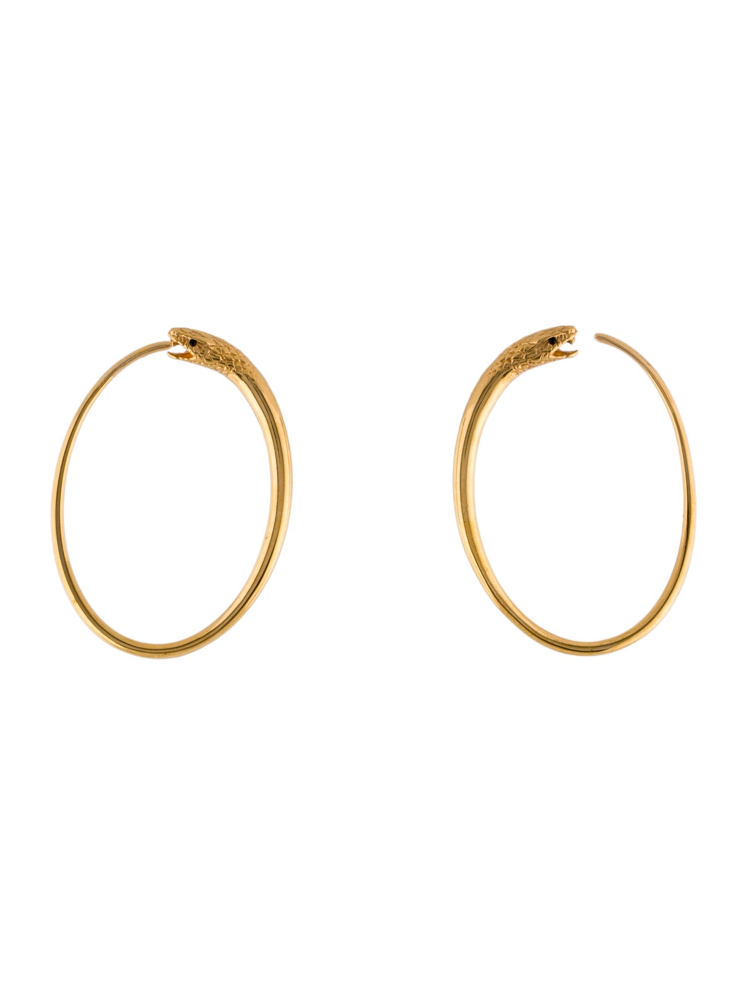 Celine Crystal Snake Hoop Earrings