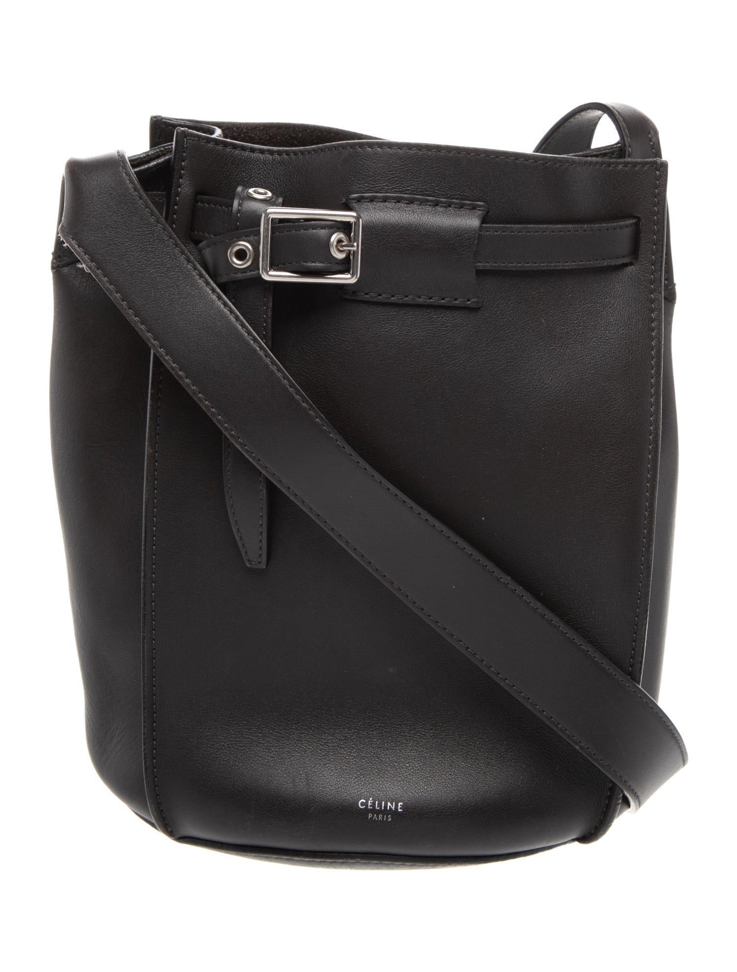 Celine Leather Big Bucket w/Strap