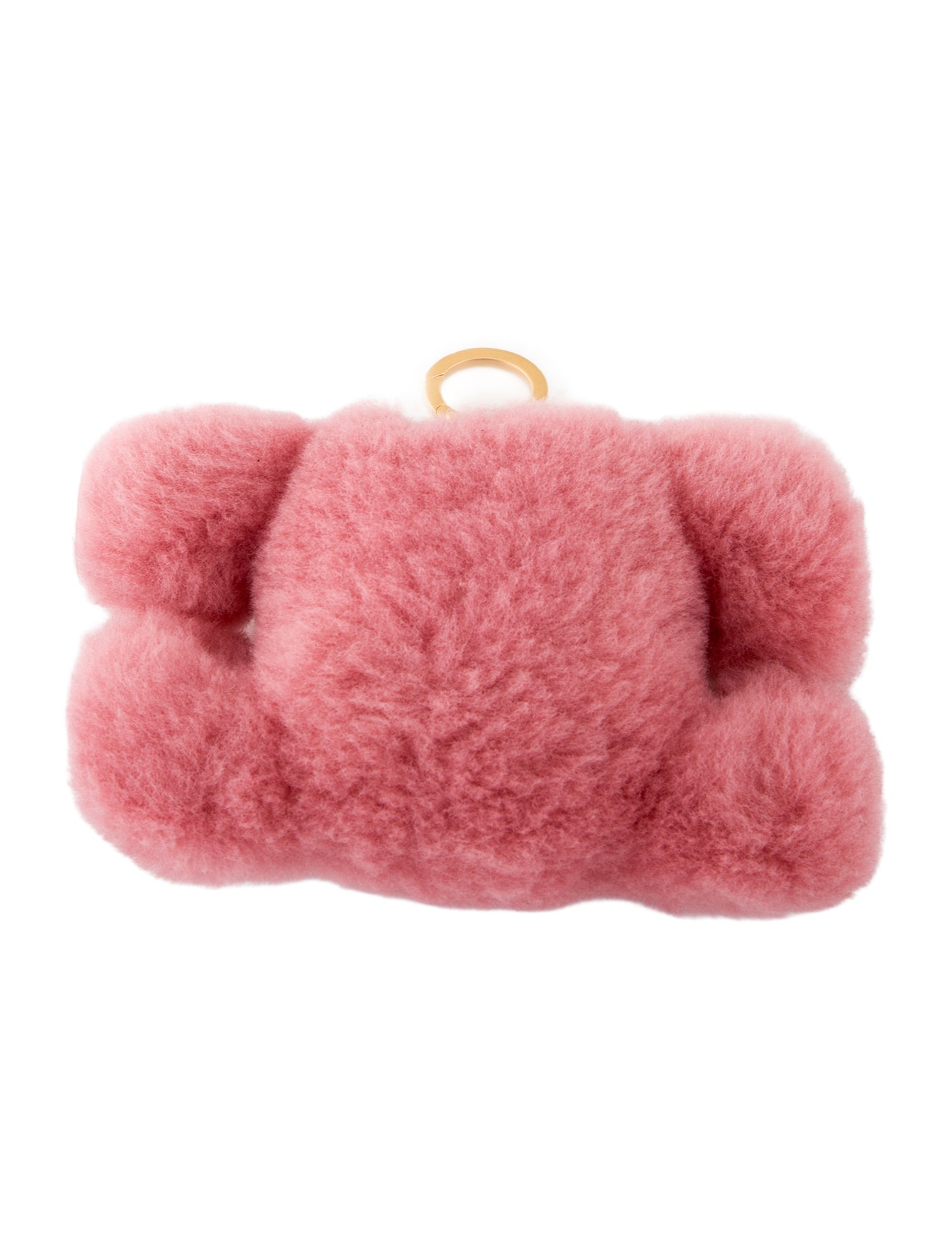 Celine Triomphe Faux Shearling Bag Charm