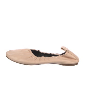 Pre-owned Celine Leather Ballet Flats In Pink