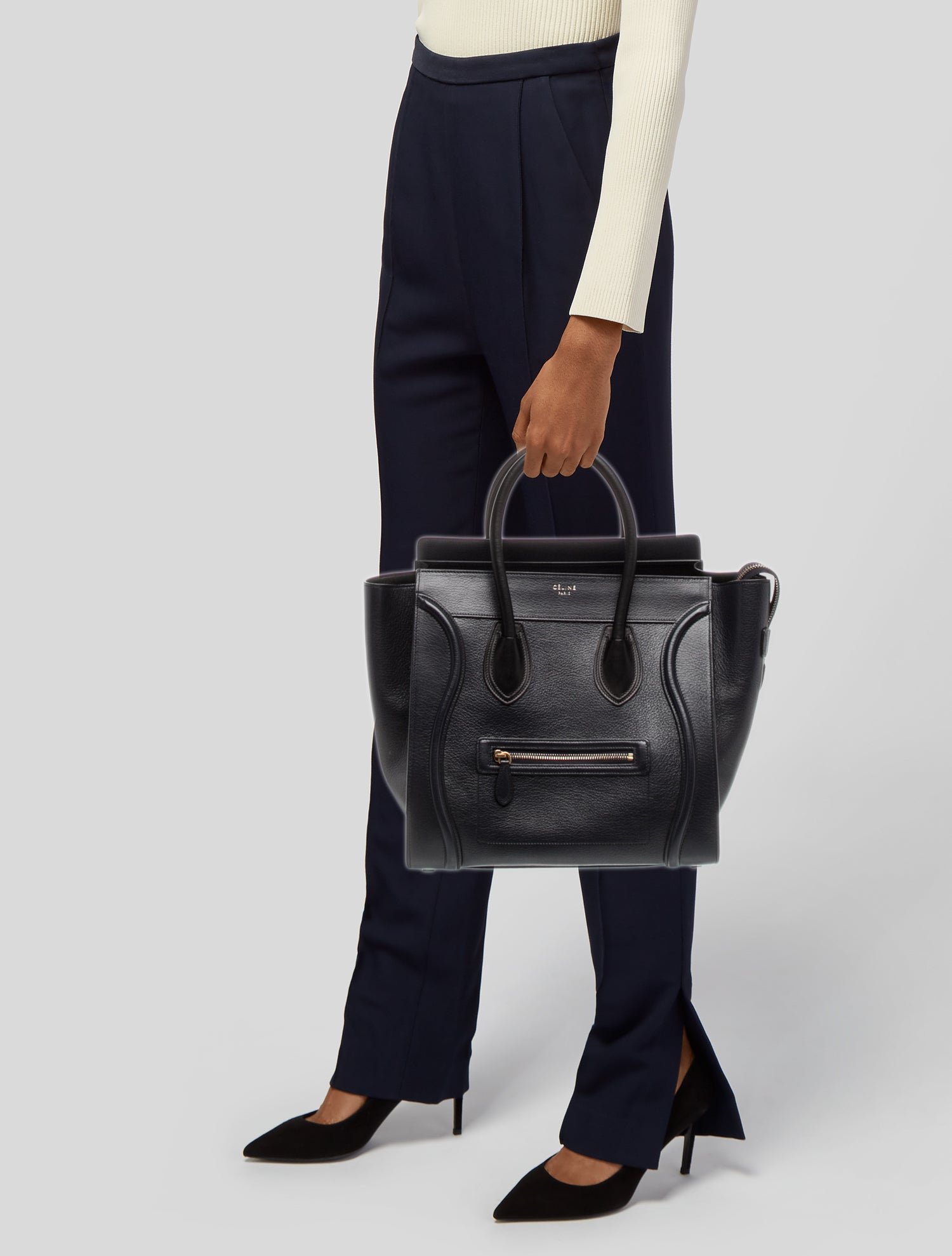 Celine Leather Luggage Mini