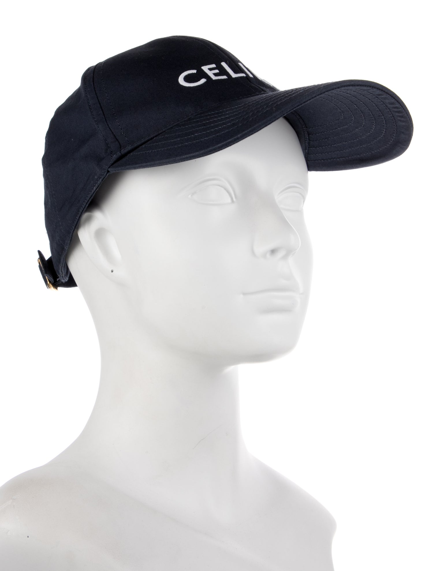 Celine Embroider-Embellished Logo Baseball Cap