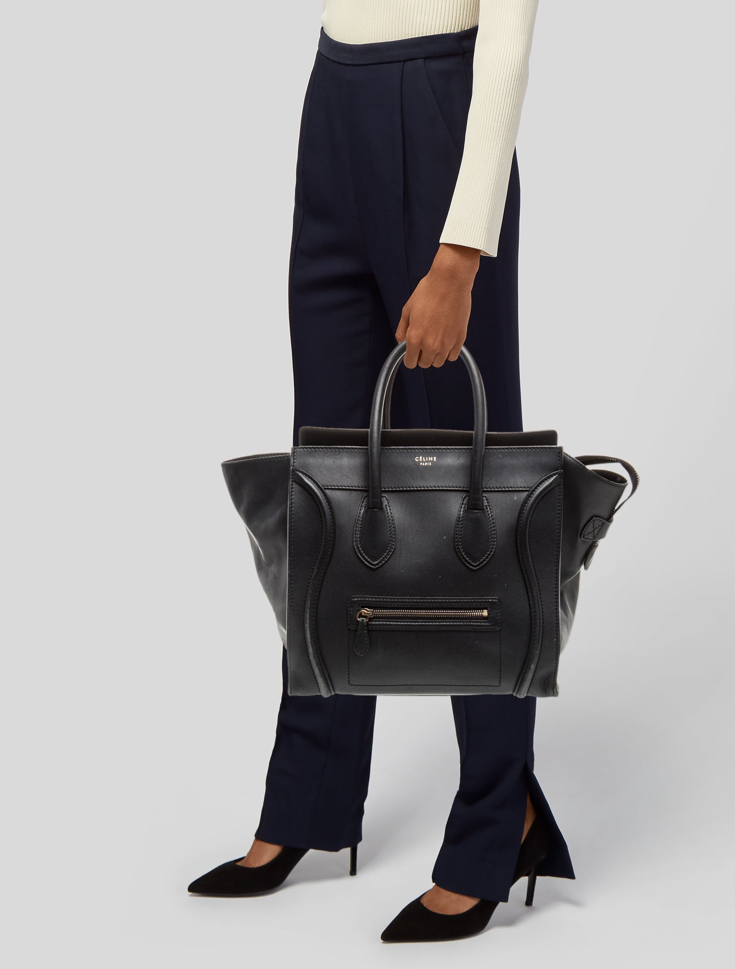 Celine Leather Luggage Mini