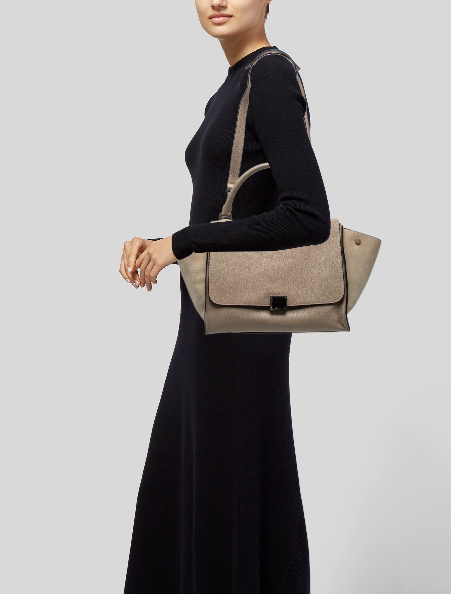 Celine Leather Trapeze Large