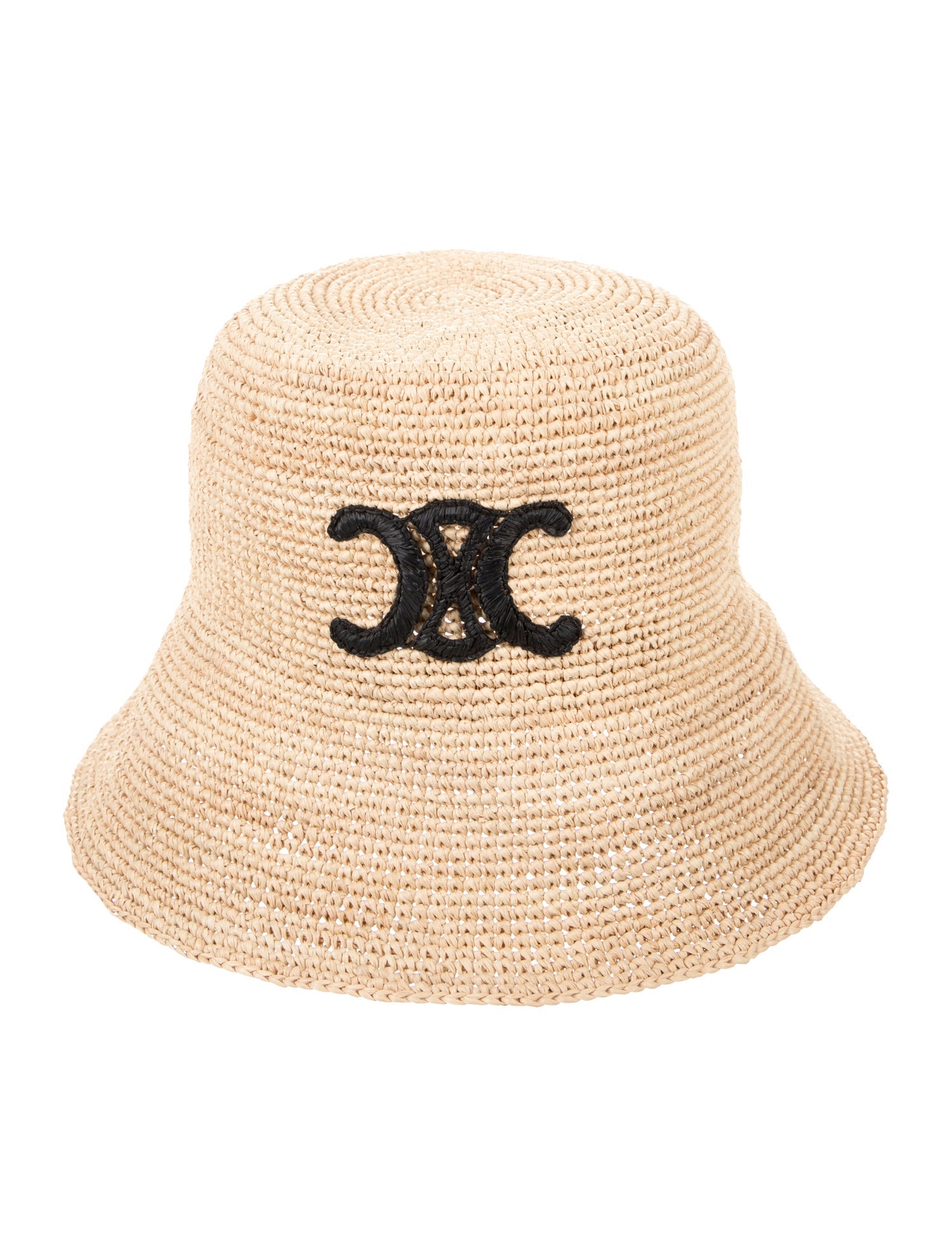Celine Raffia Triomphe Bucket Hat