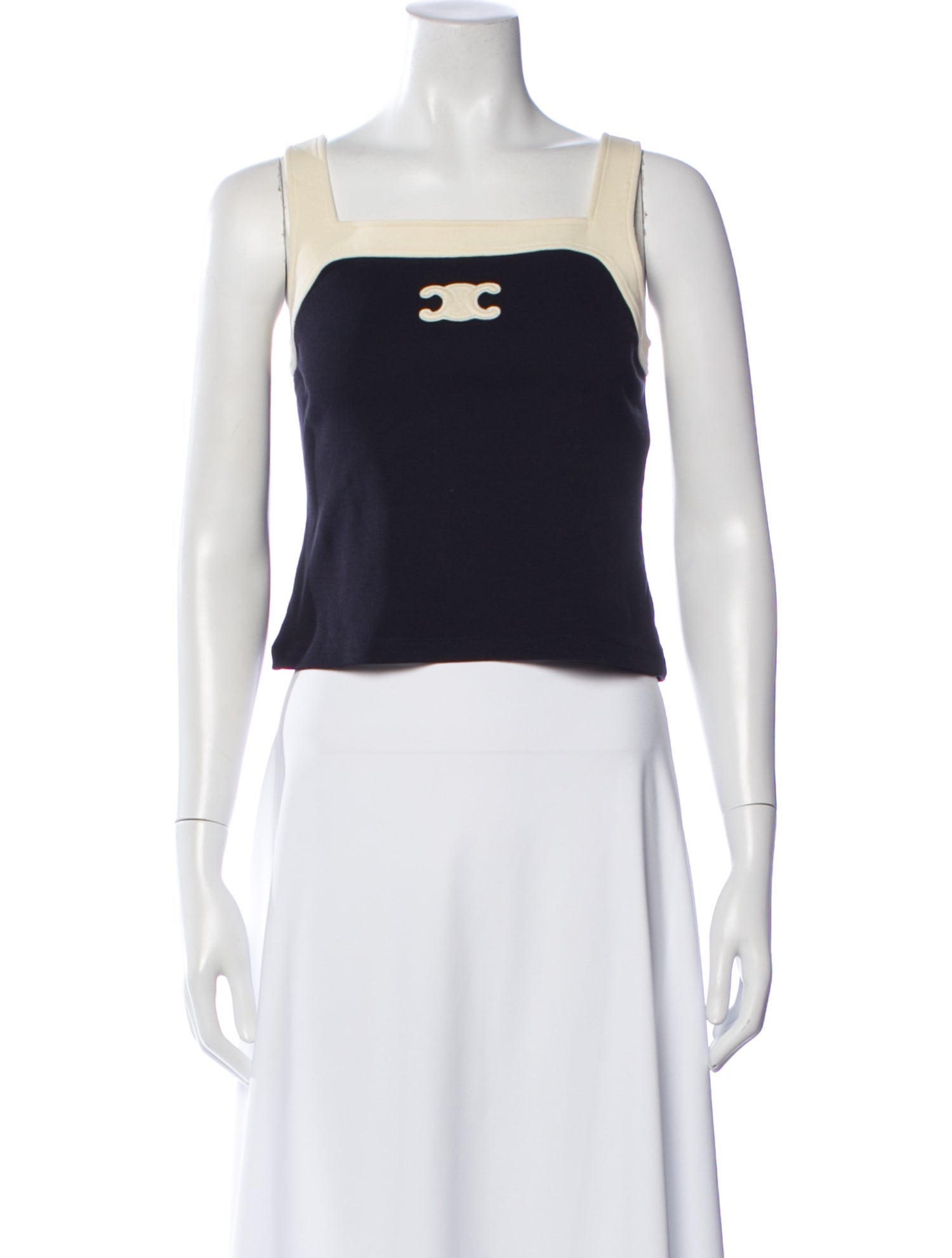 Celine Crew Neck Sleeveless Top