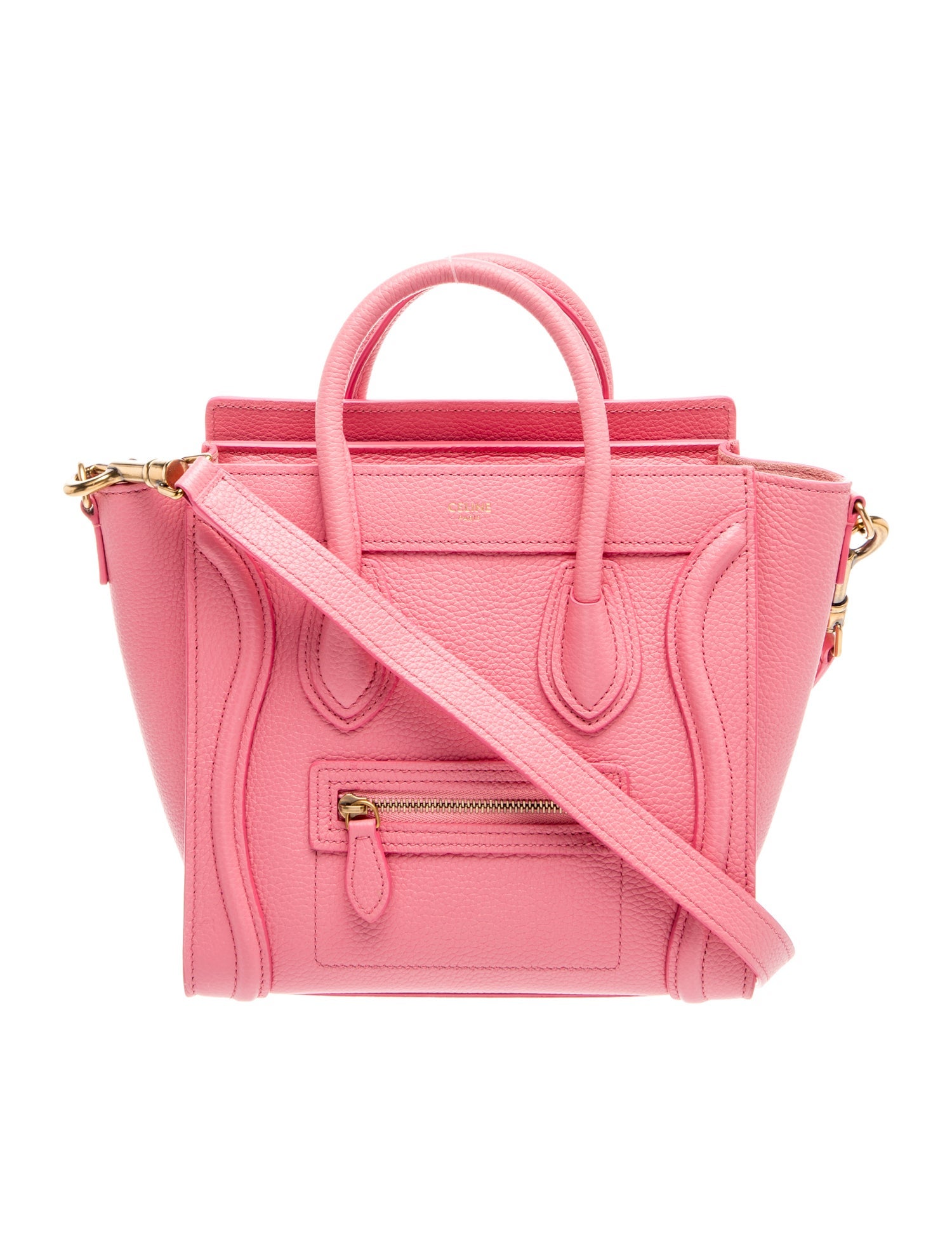 Celine Leather Luggage Nano