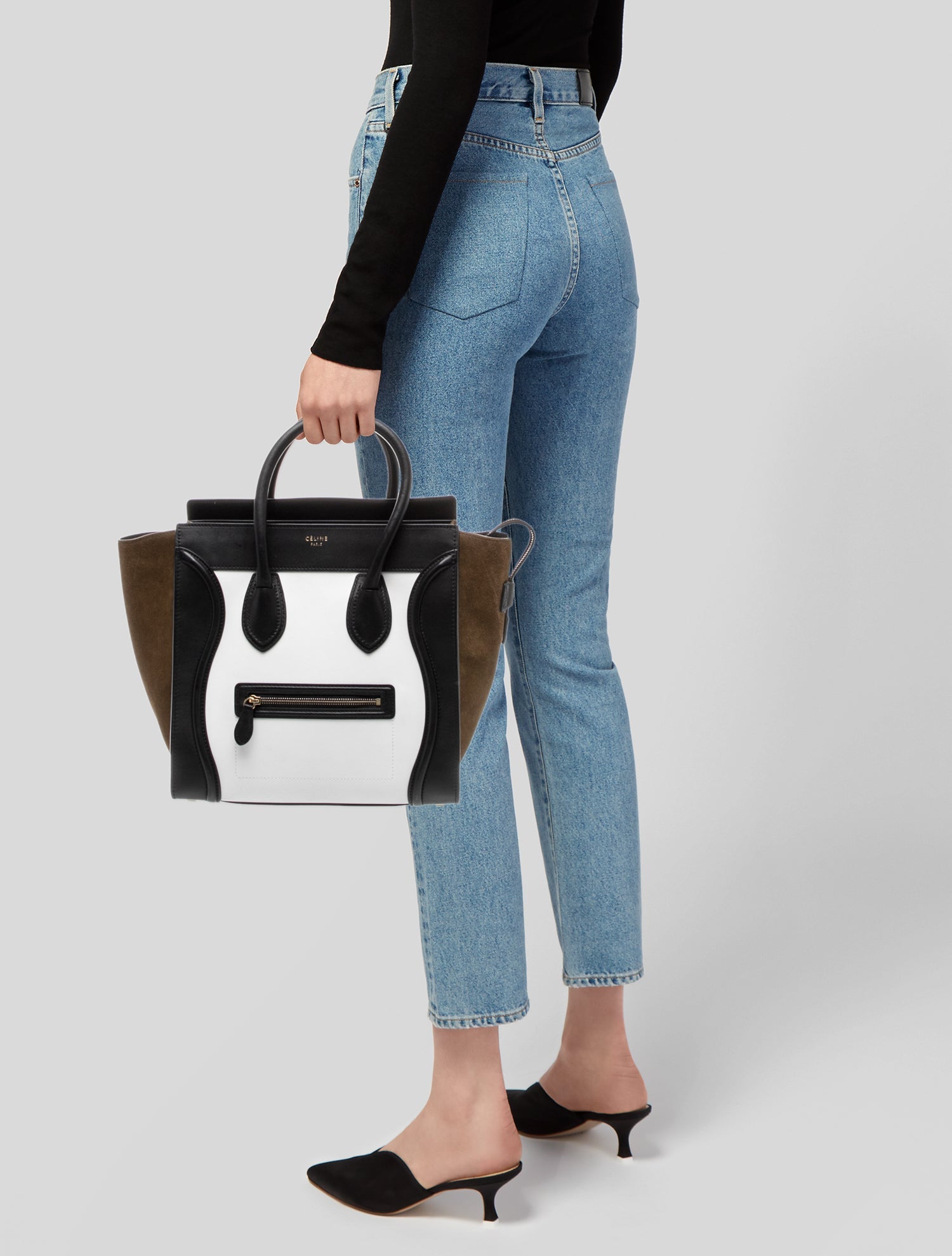 Celine Leather Luggage Mini