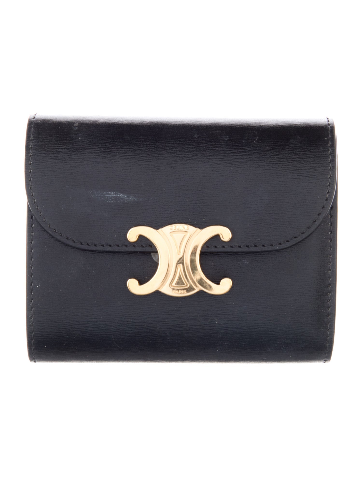 Celine 2024 Small Triomphe Compact Wallet