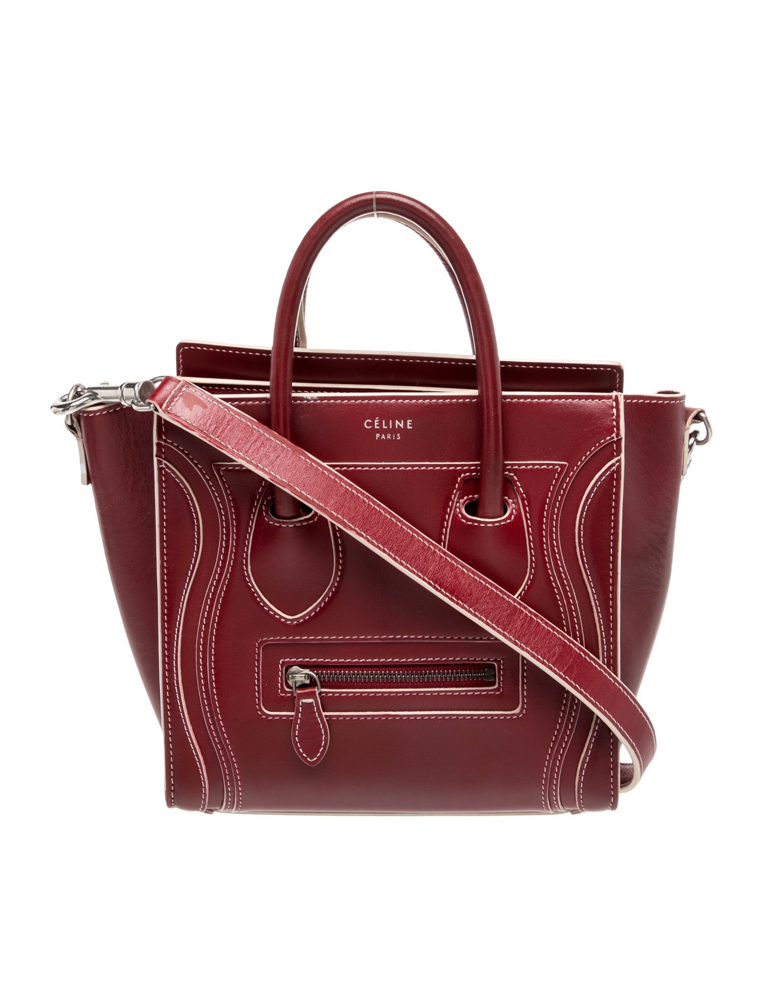 Celine Leather Luggage Nano