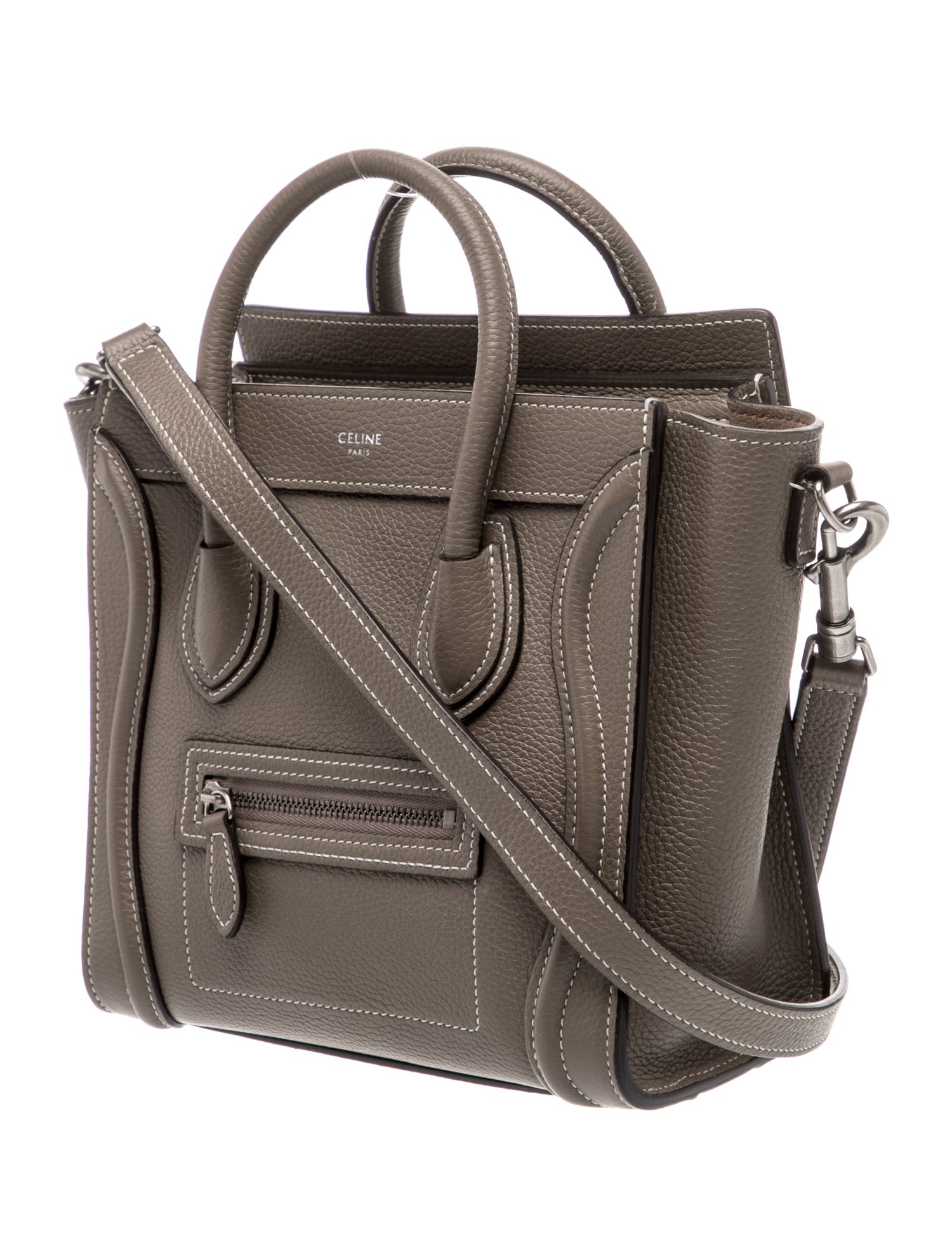 Celine Leather Luggage Nano