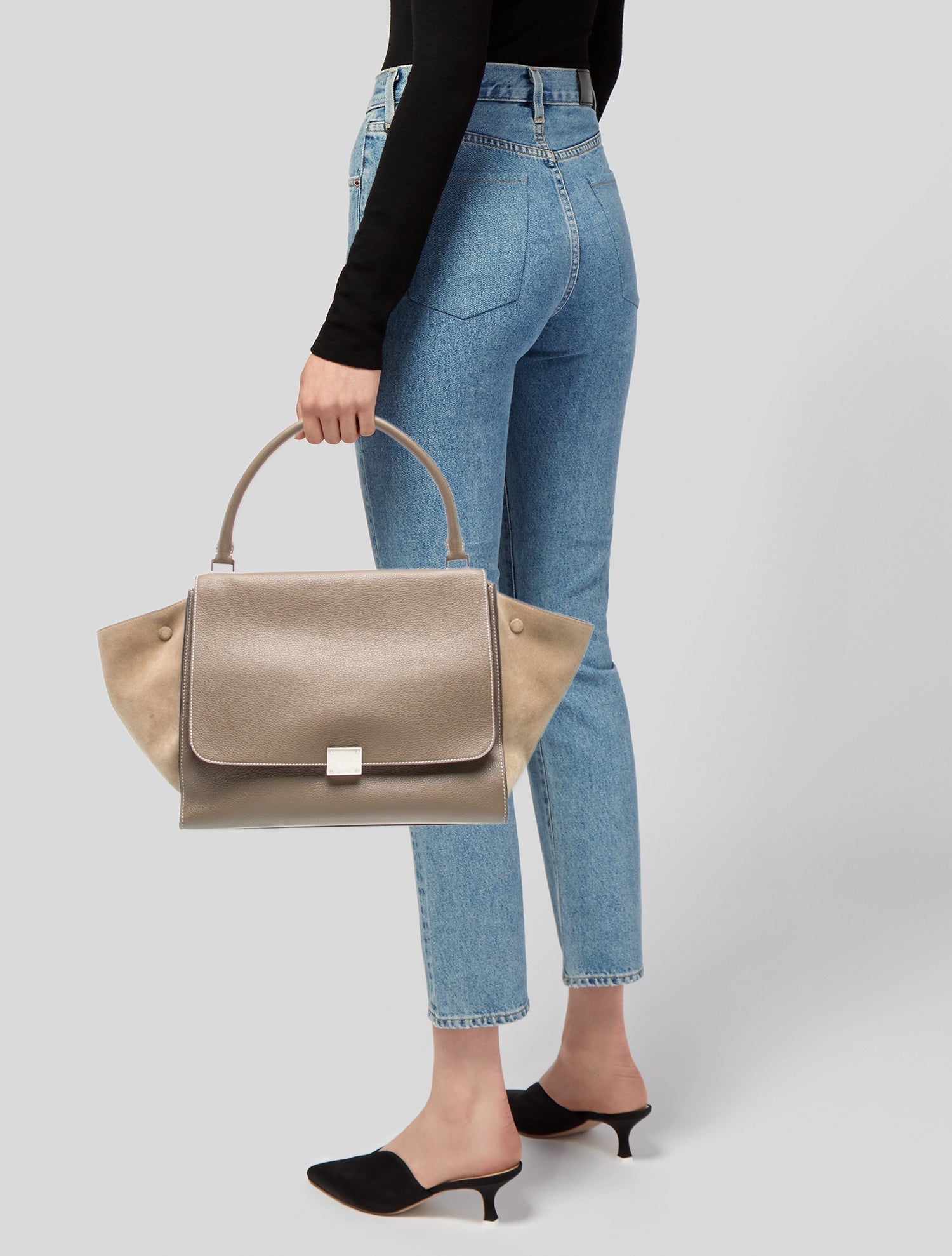 Celine Leather Trapeze Large