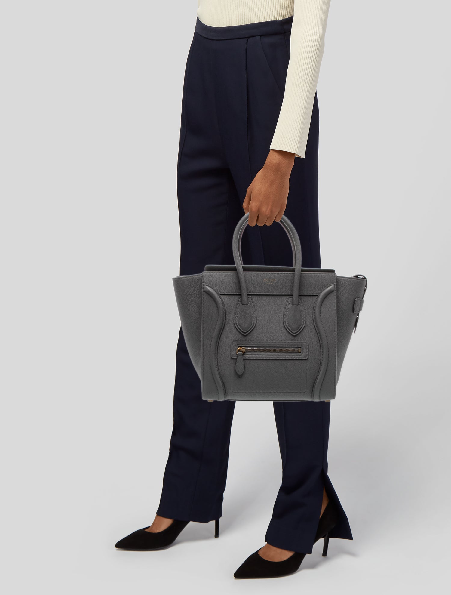 Celine Leather Luggage Mini