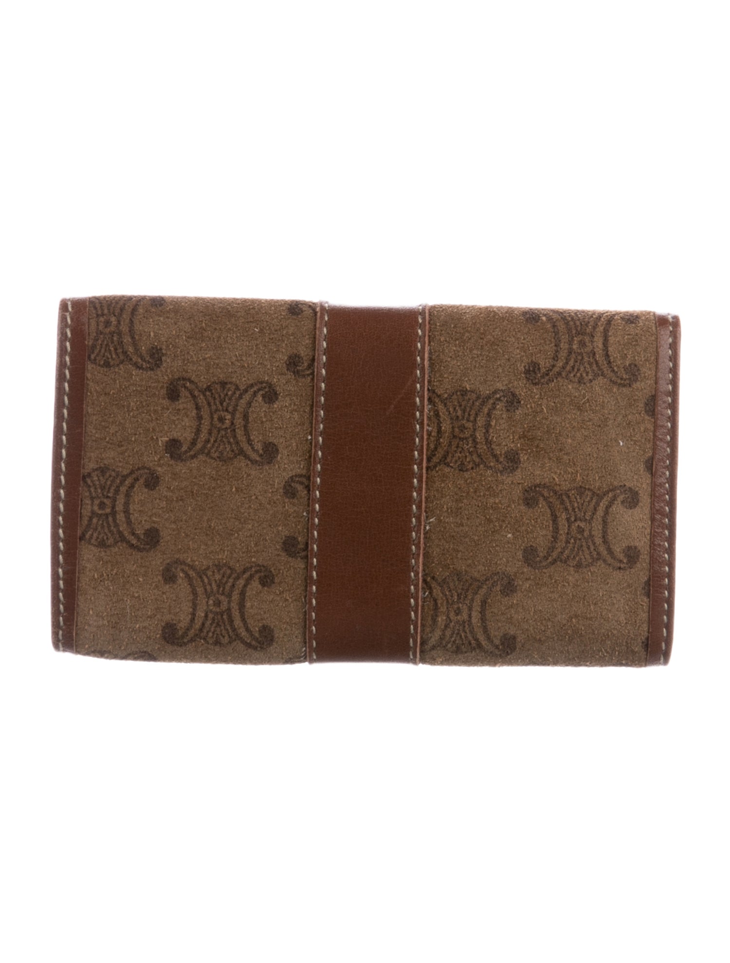 Celine Triomphe Suede Wallet