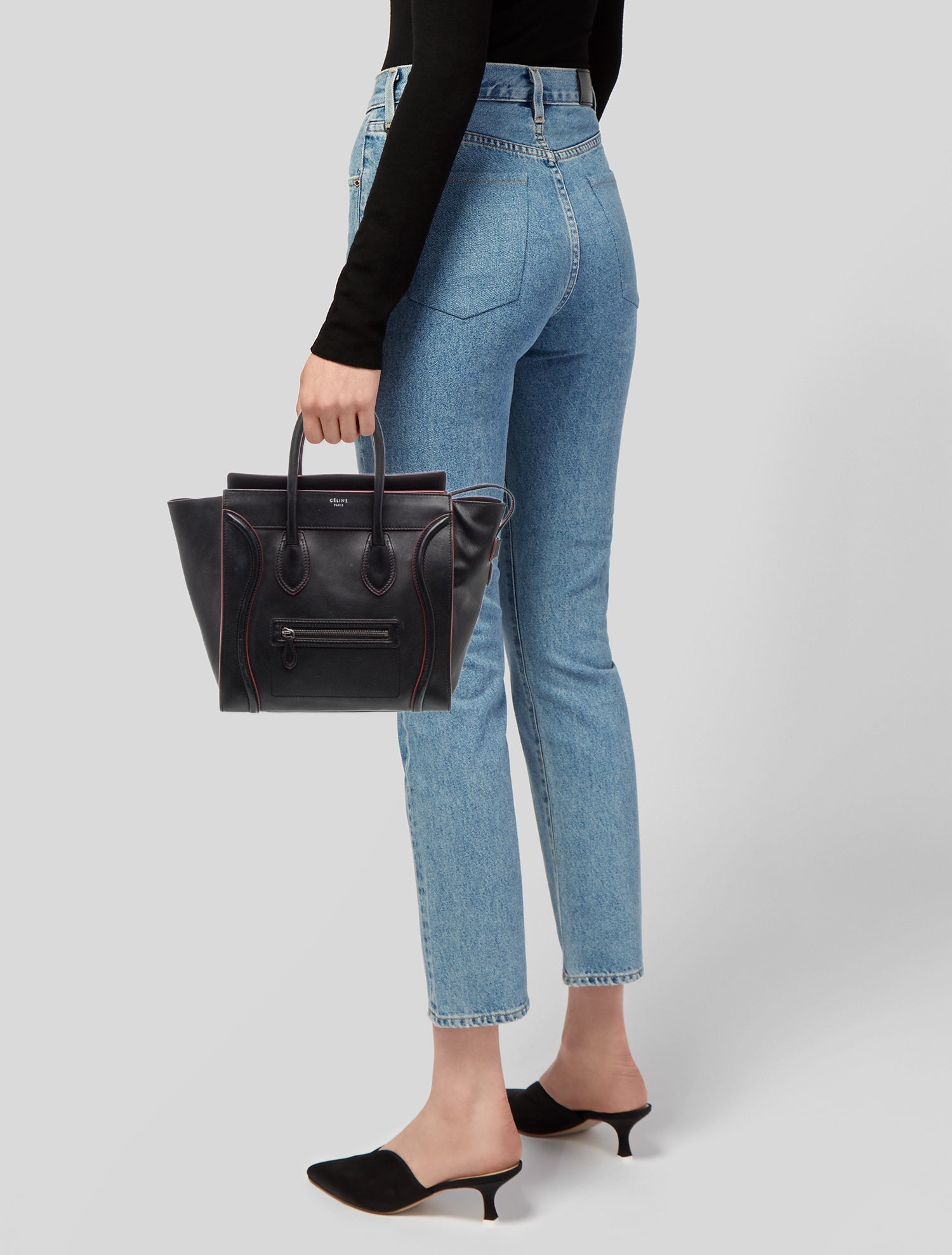 Celine Leather Luggage Mini