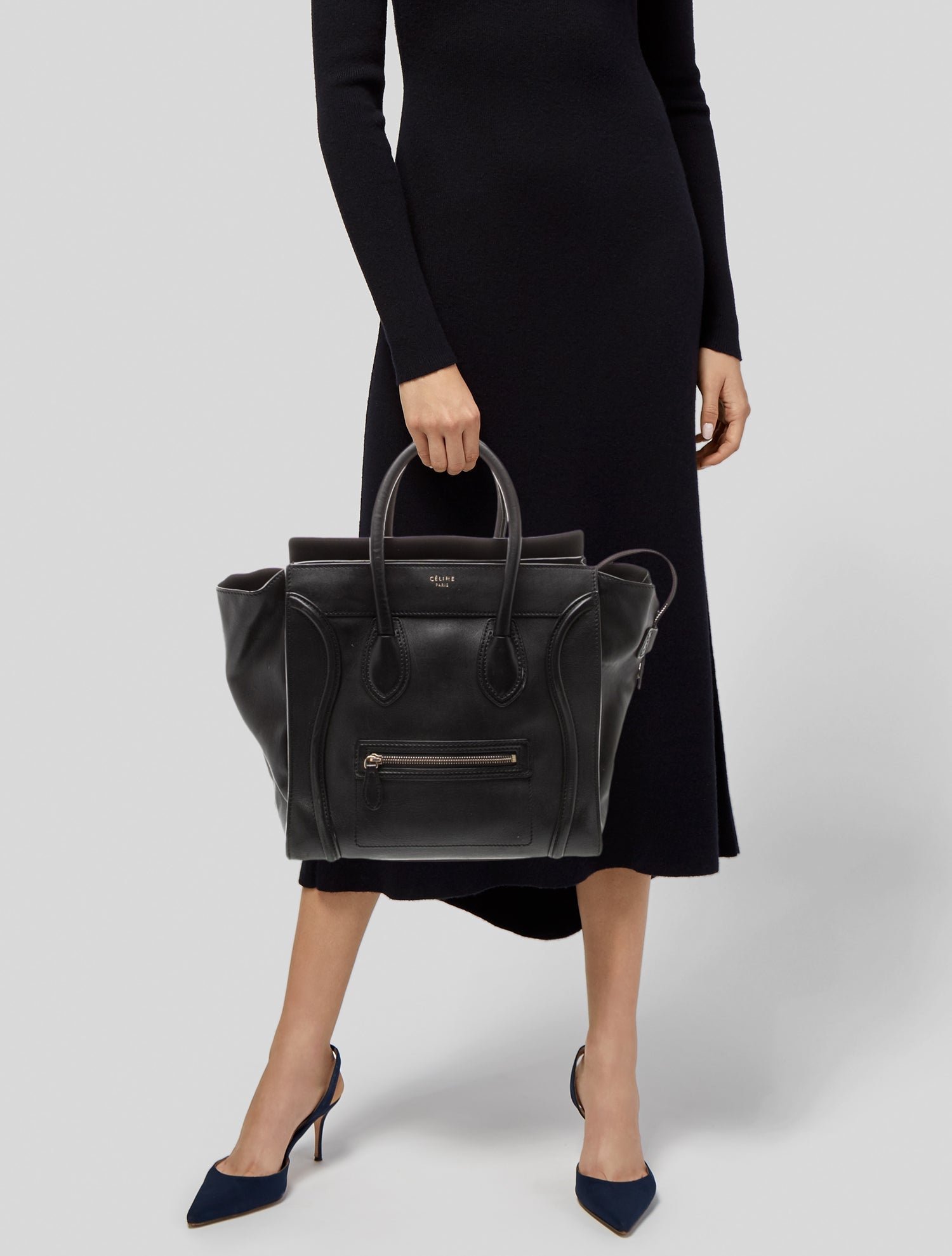 Celine Leather Luggage Mini