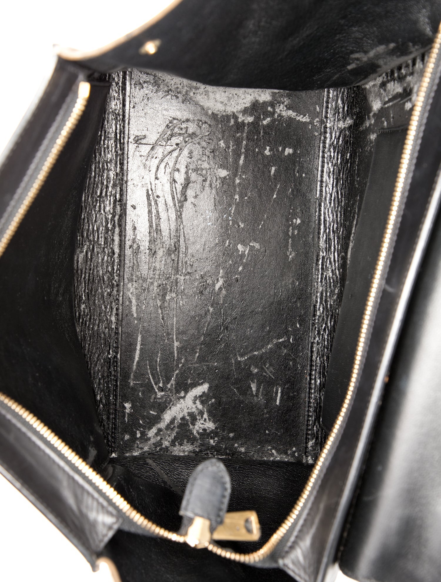 Celine Leather Trapeze Medium - Black Handle Bags, Handbags