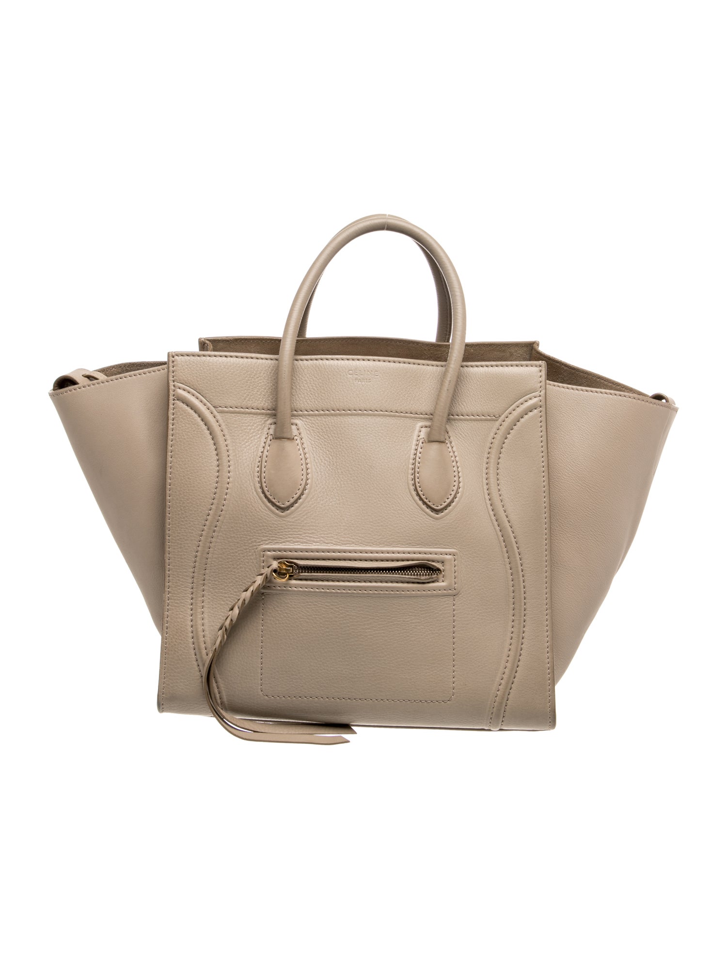 Celine Leather Luggage Phantom Medium