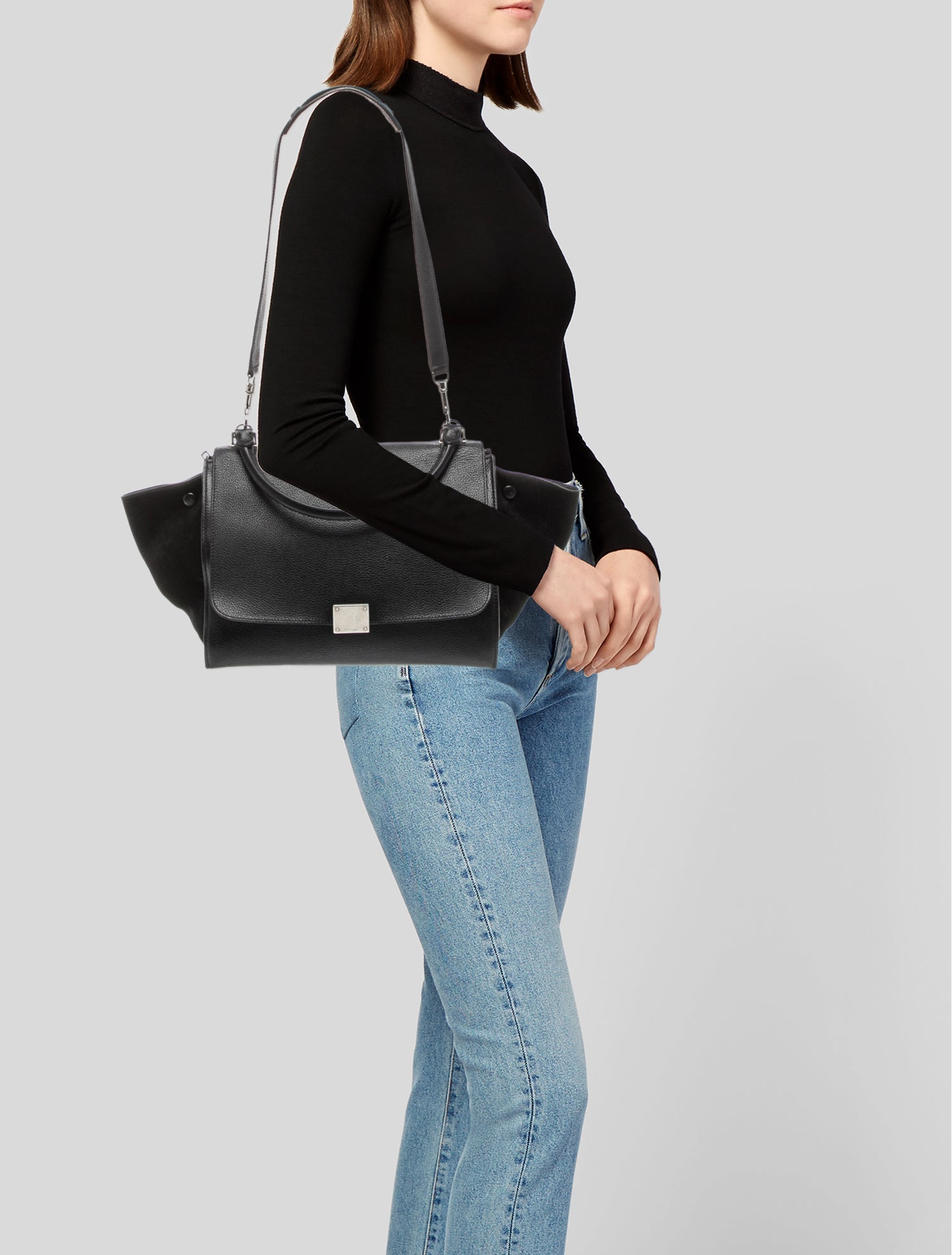 Celine Leather Trapeze Small