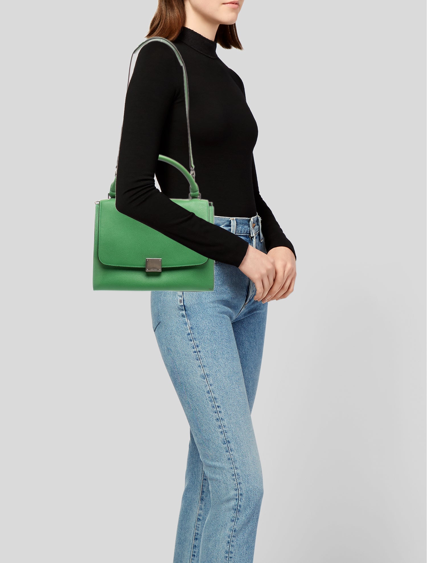 Celine Leather Trapeze Small