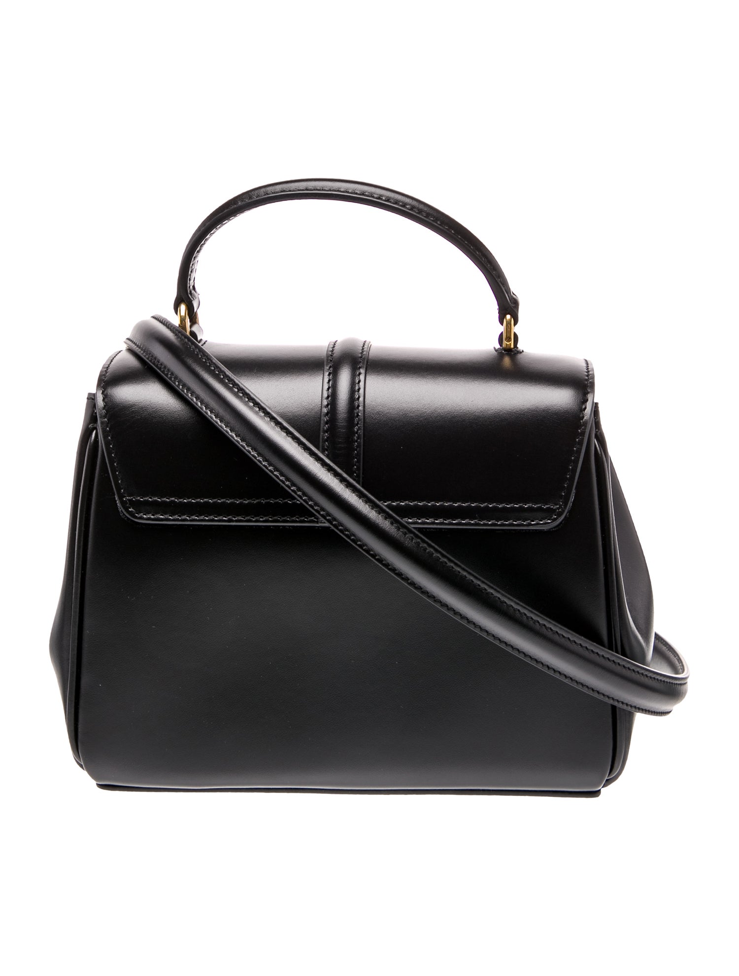 Celine Leather 16 Bag Mini - Black Handle Bags, Handbags