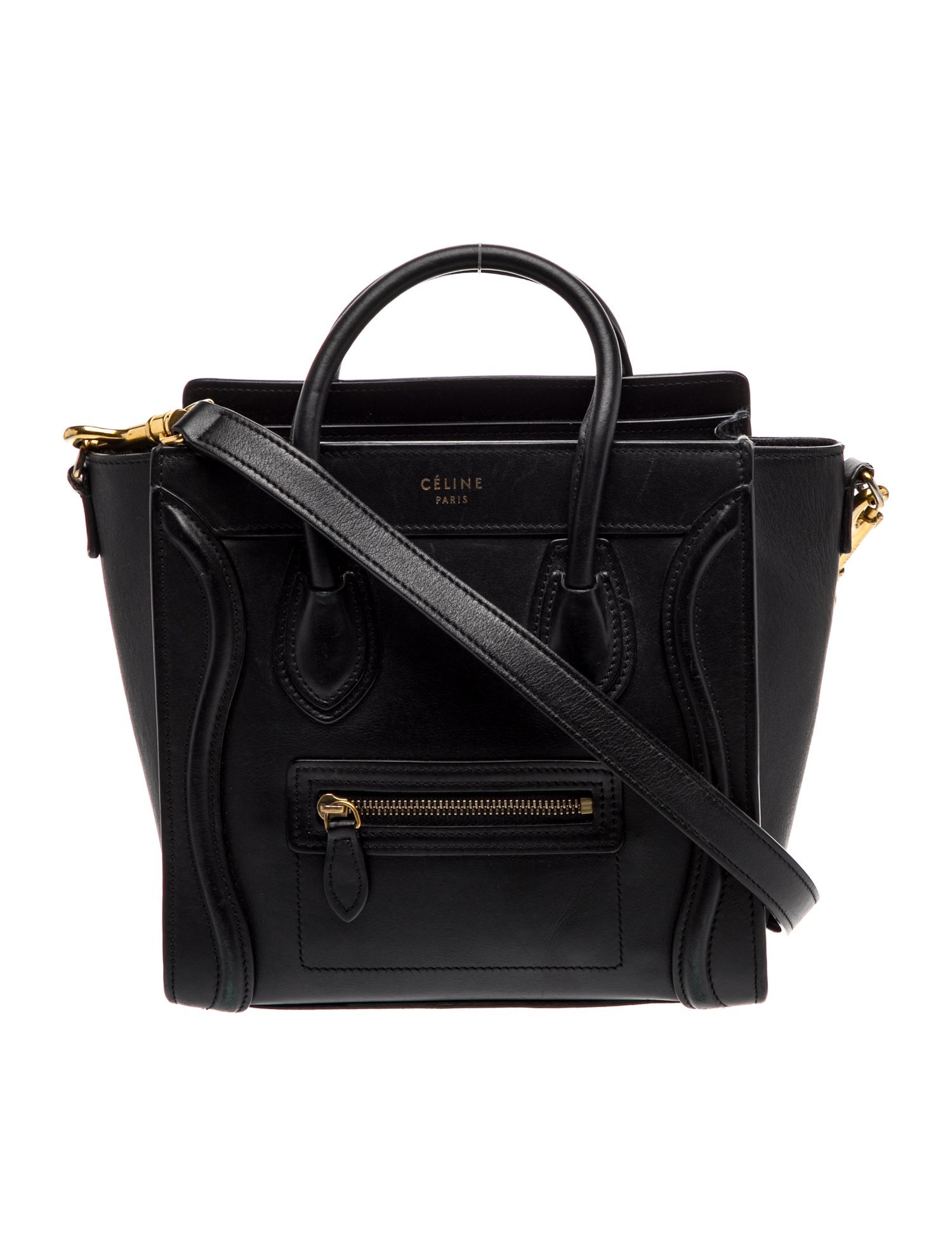 Celine Leather Luggage Nano