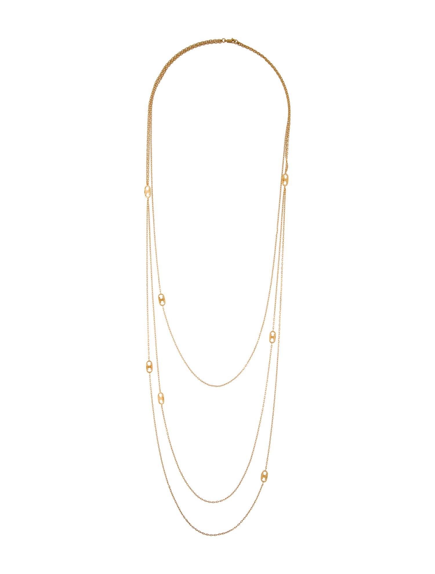 Celine Maillon Triomphe Sautoir Multistrand Necklace