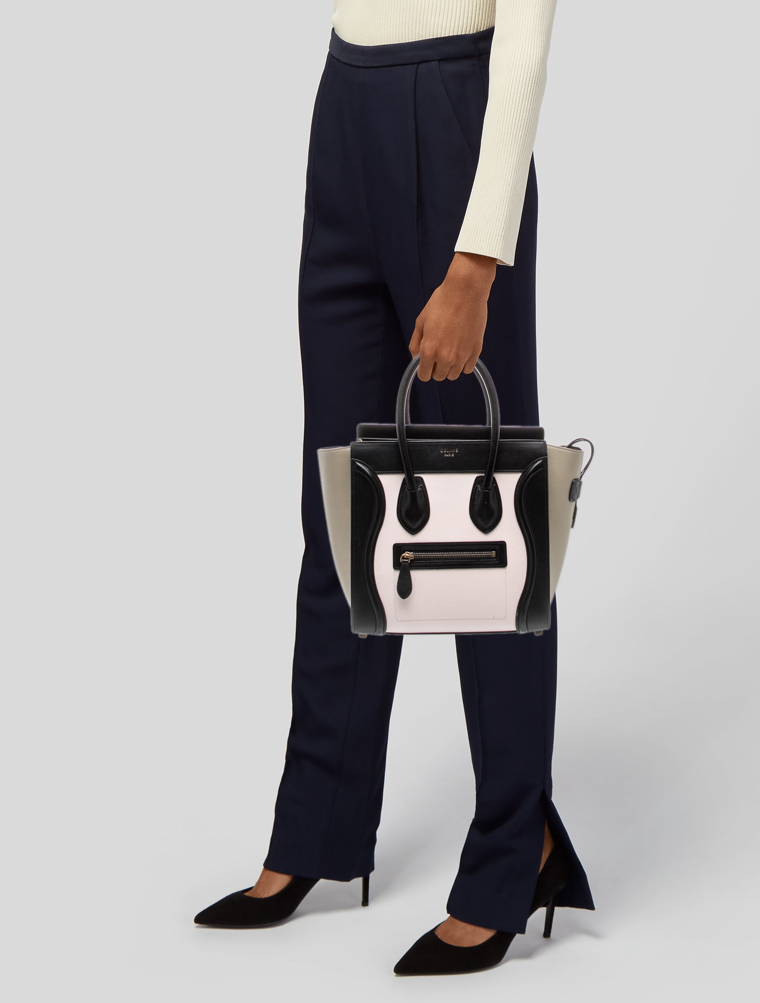 Celine Leather Luggage Micro