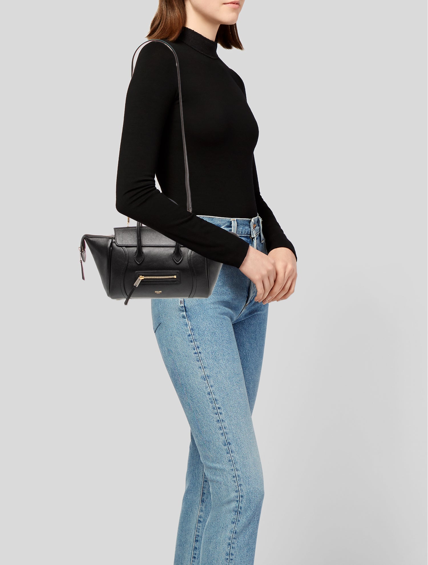 Celine Leather Luggage Small 2026