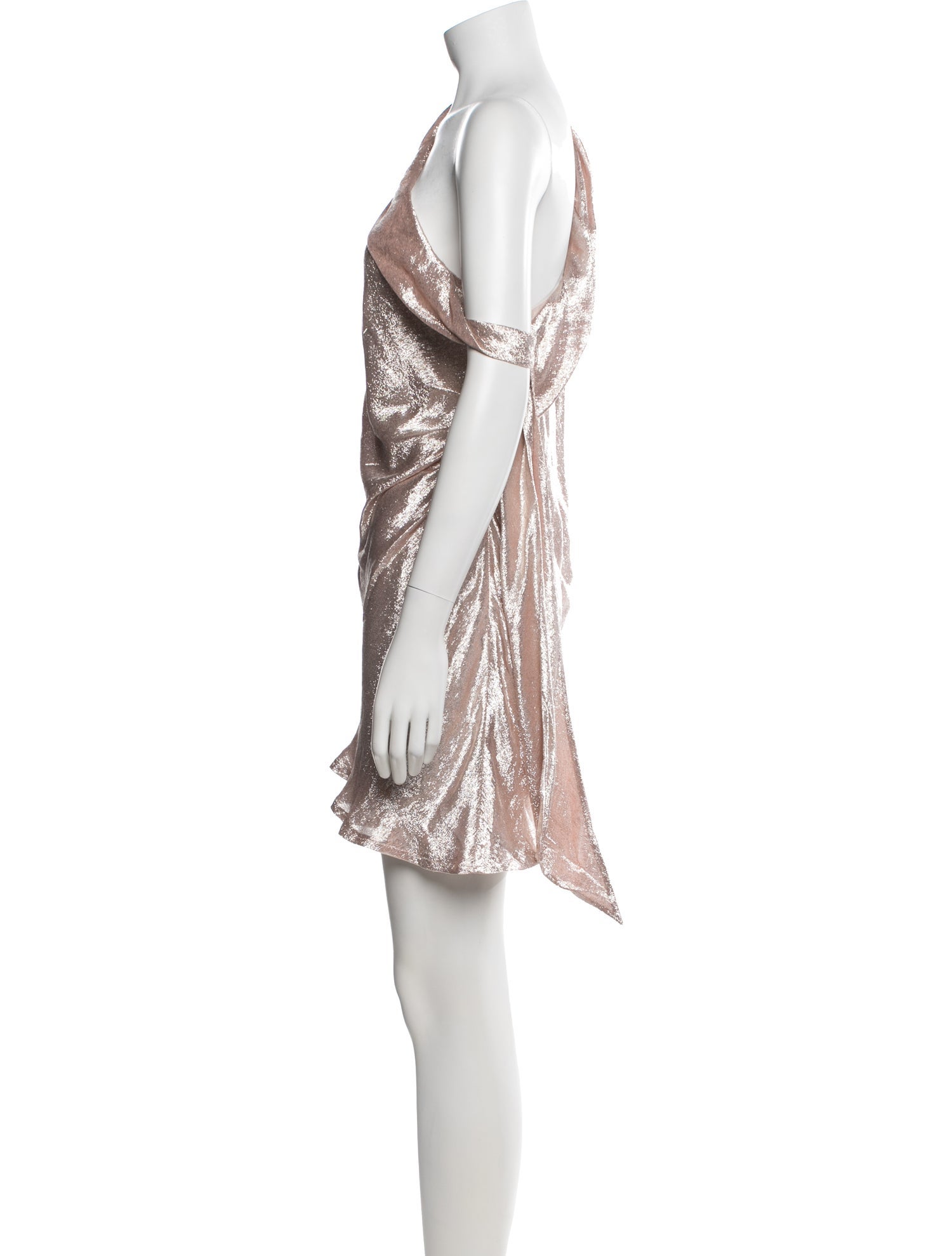 celine backless dress Celine Spring 2016 Phoebe Philo peach open back tie neck dress XS-S