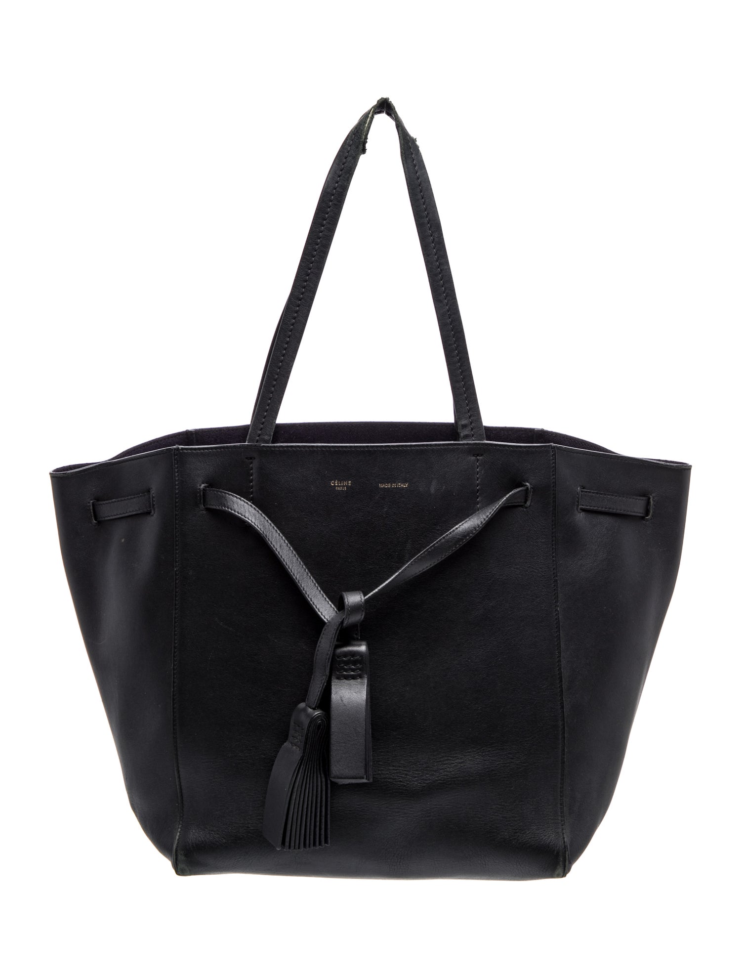 Celine Leather Cabas Phantom Small