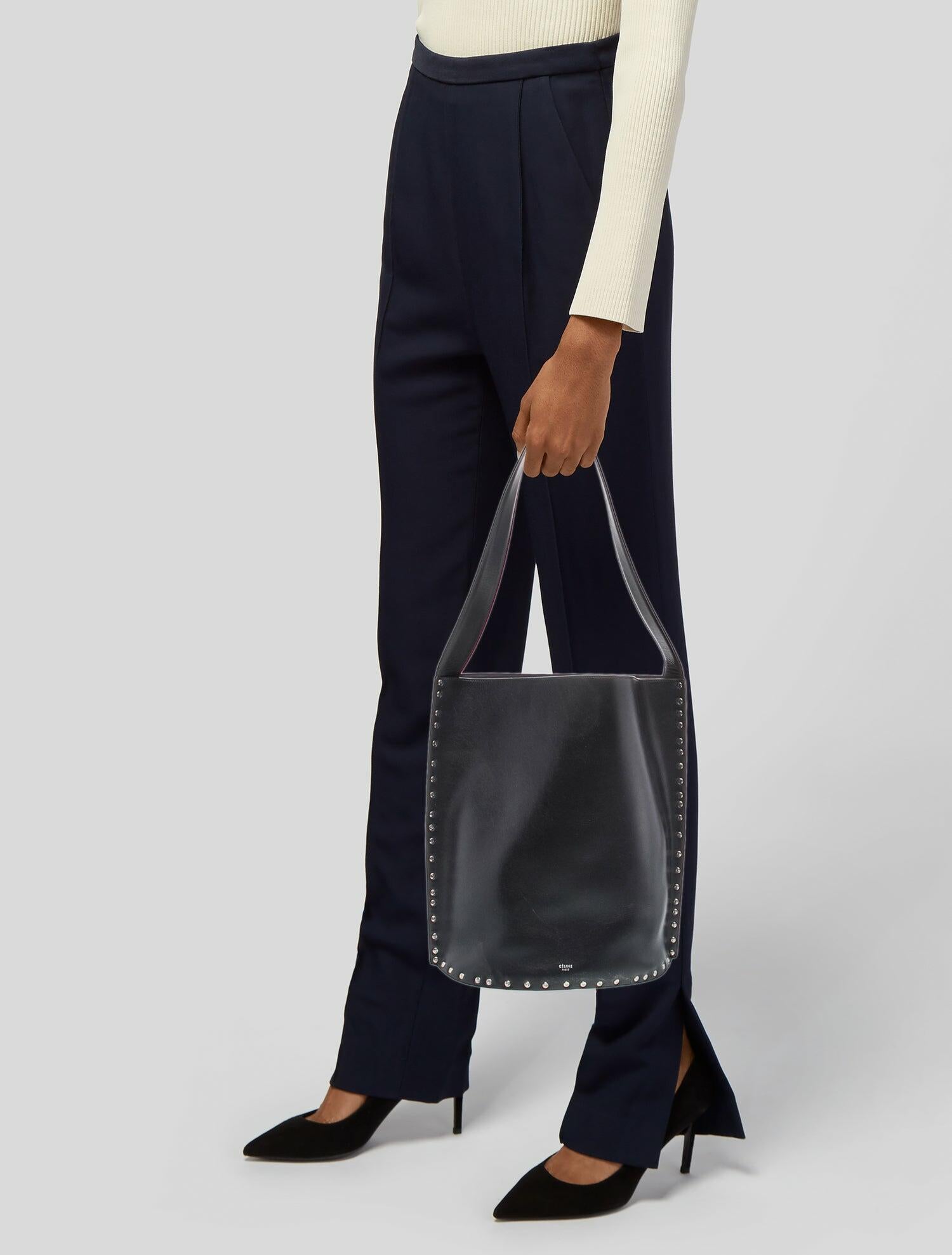 Celine Leather Bucket Bag