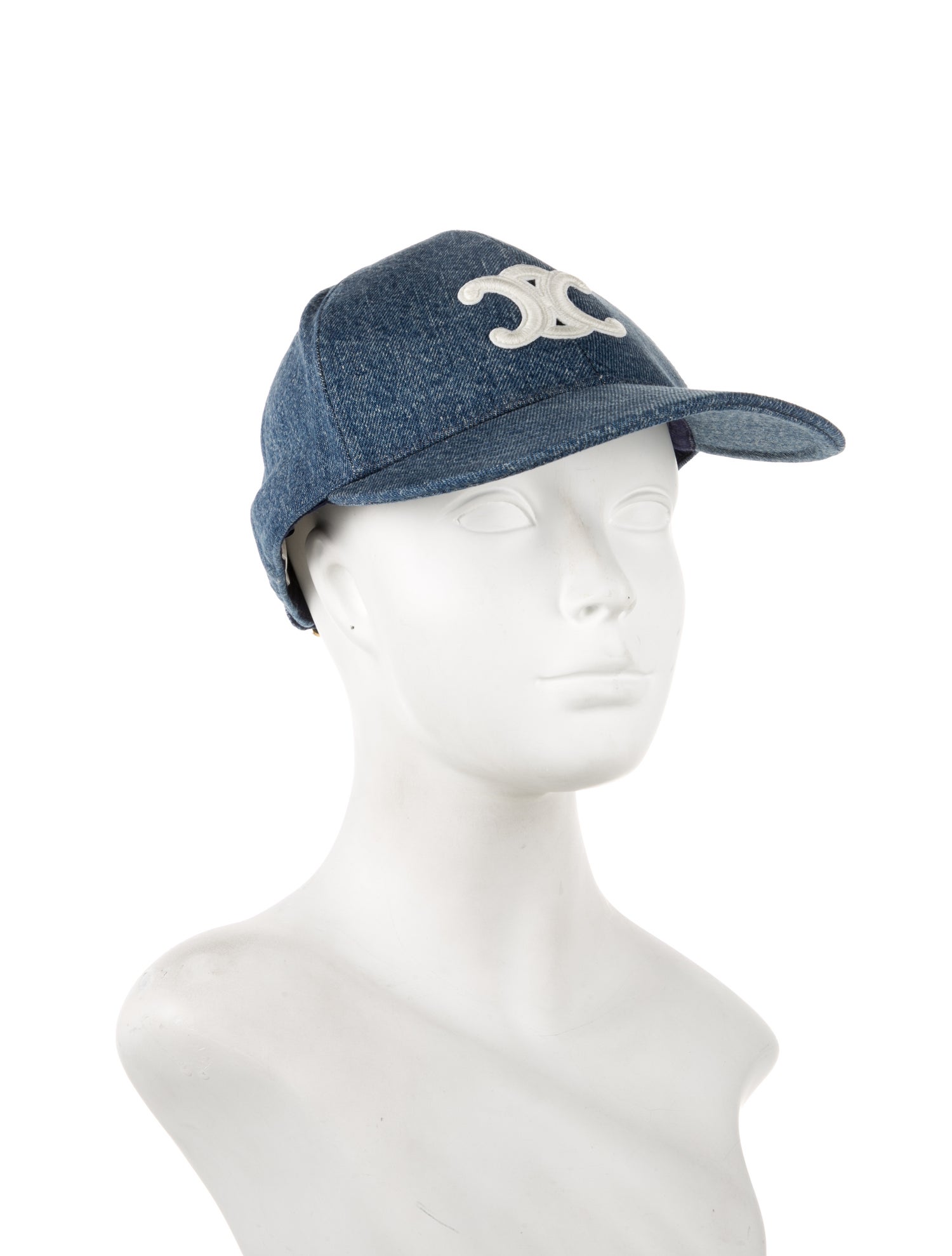Celine Denim Triomphe Baseball Cap