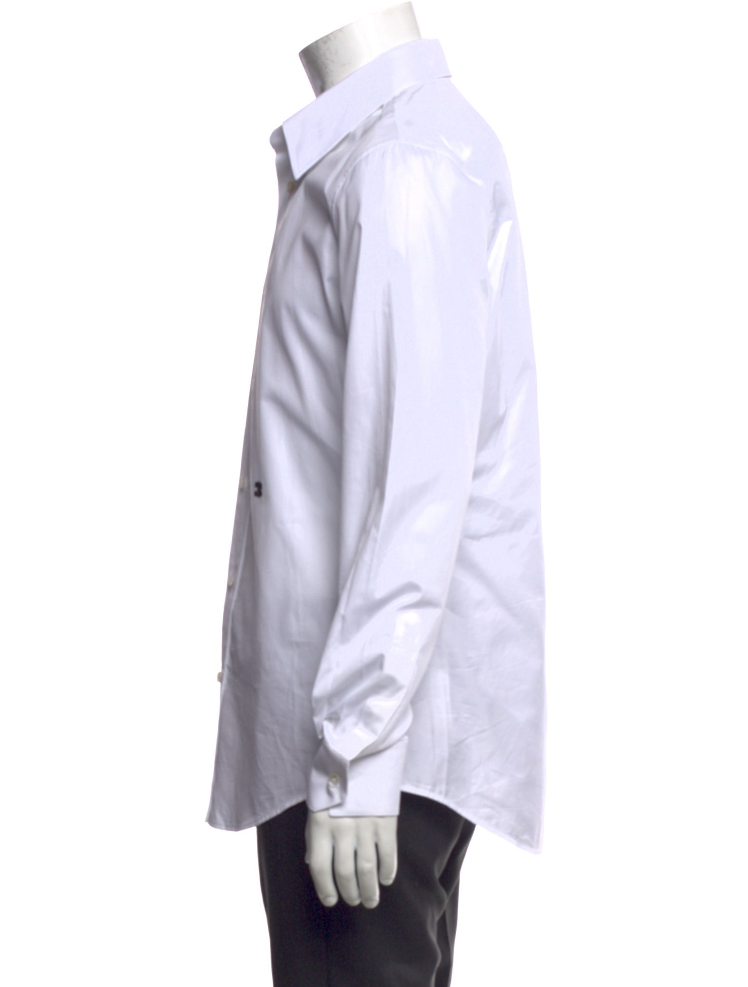 Celine Triomphe Long Sleeve Dress Shirt