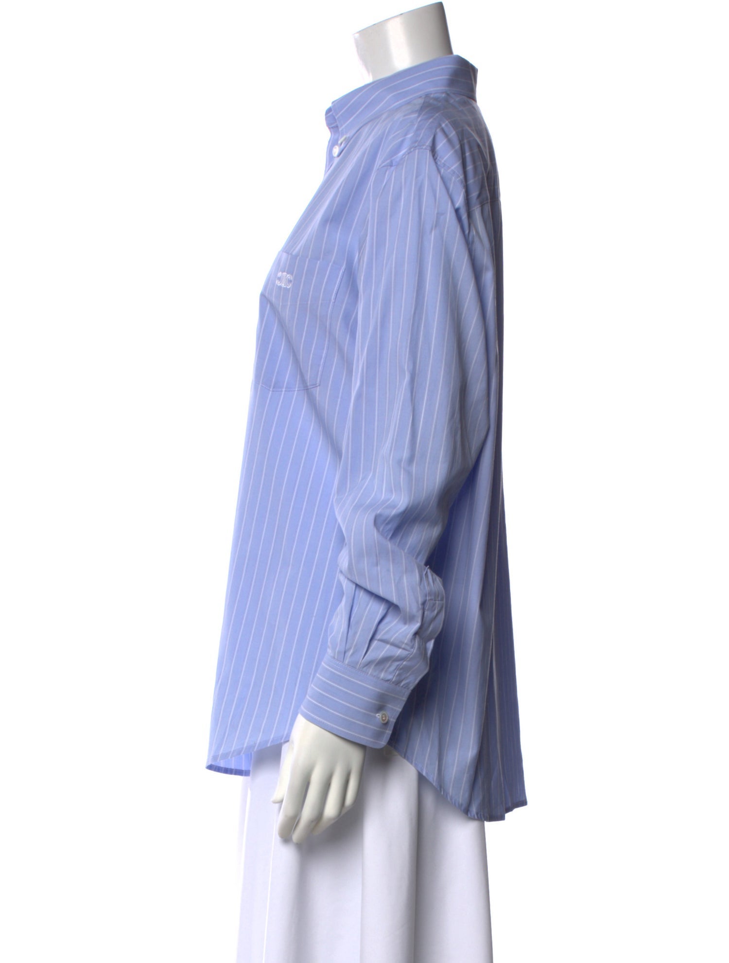 Celine 2025 Striped Button-Up Top