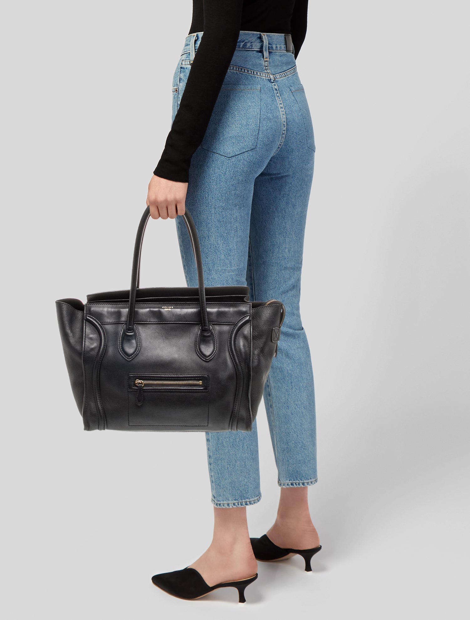 Celine Leather Luggage Shoulder