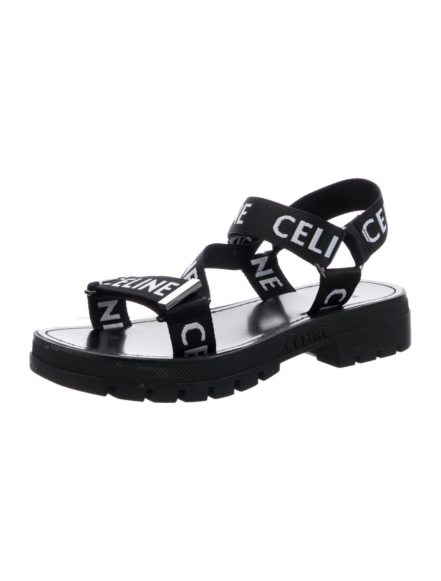 Celine Canvas Printed Sandals